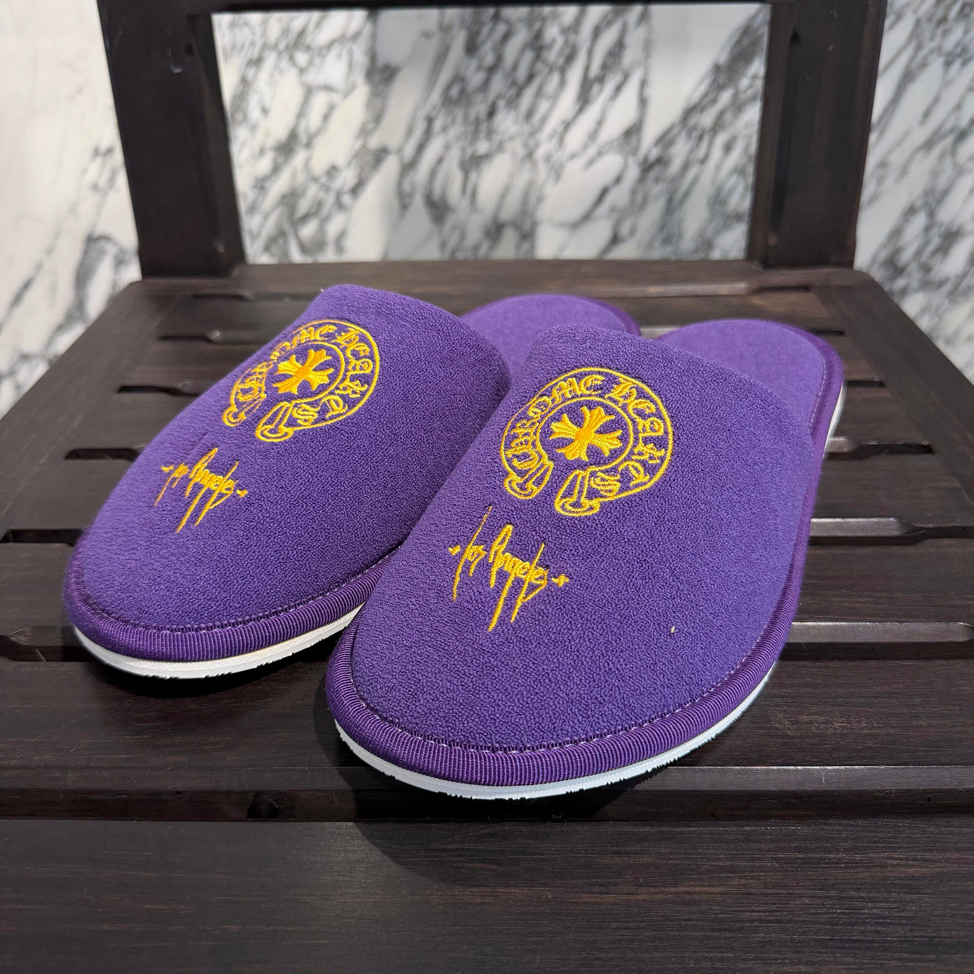 CHROME HEARTS Los Angeles Horseshoe Hotel Slippers Sandals Size M クロムハーツ ロサンゼルス限定 ホースシューホテルスリッパ サンダル サイズM