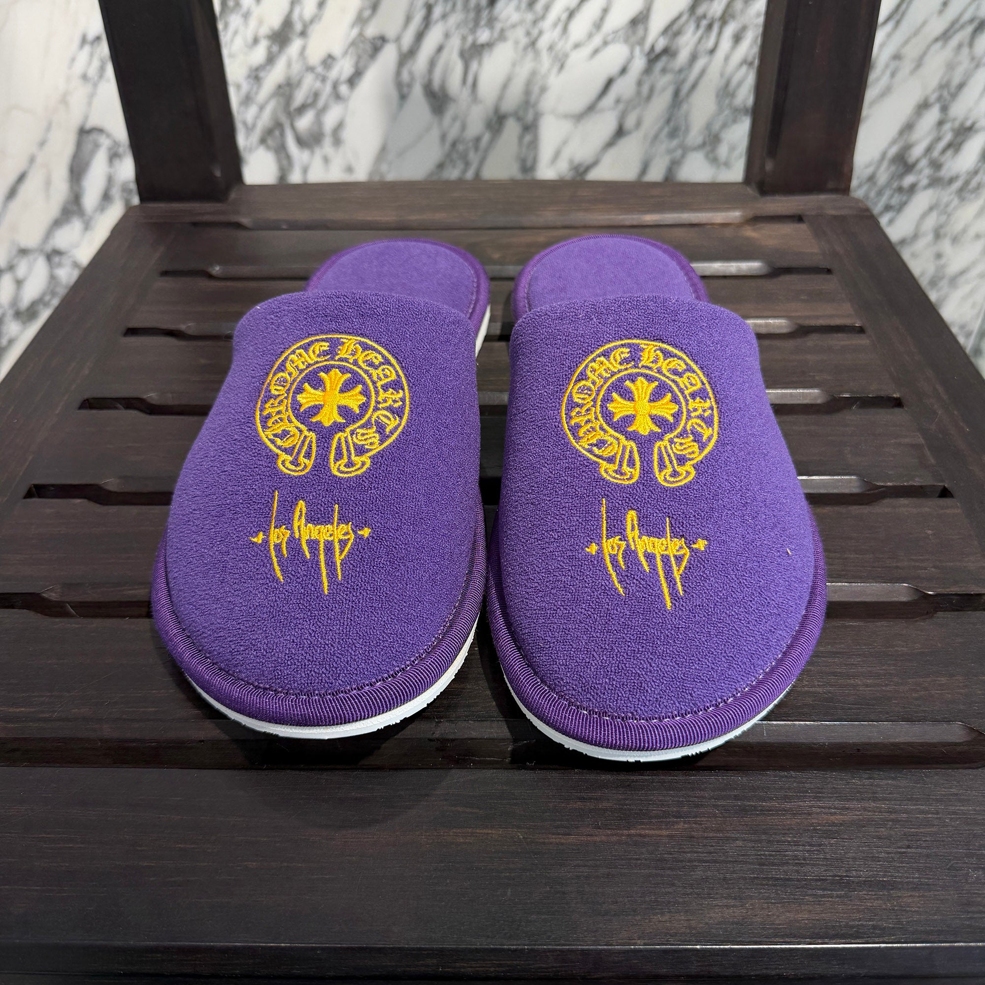 CHROME HEARTS Los Angeles Horseshoe Hotel Slippers Sandals Size M クロムハーツ ロサンゼルス限定 ホースシューホテルスリッパ サンダル サイズM