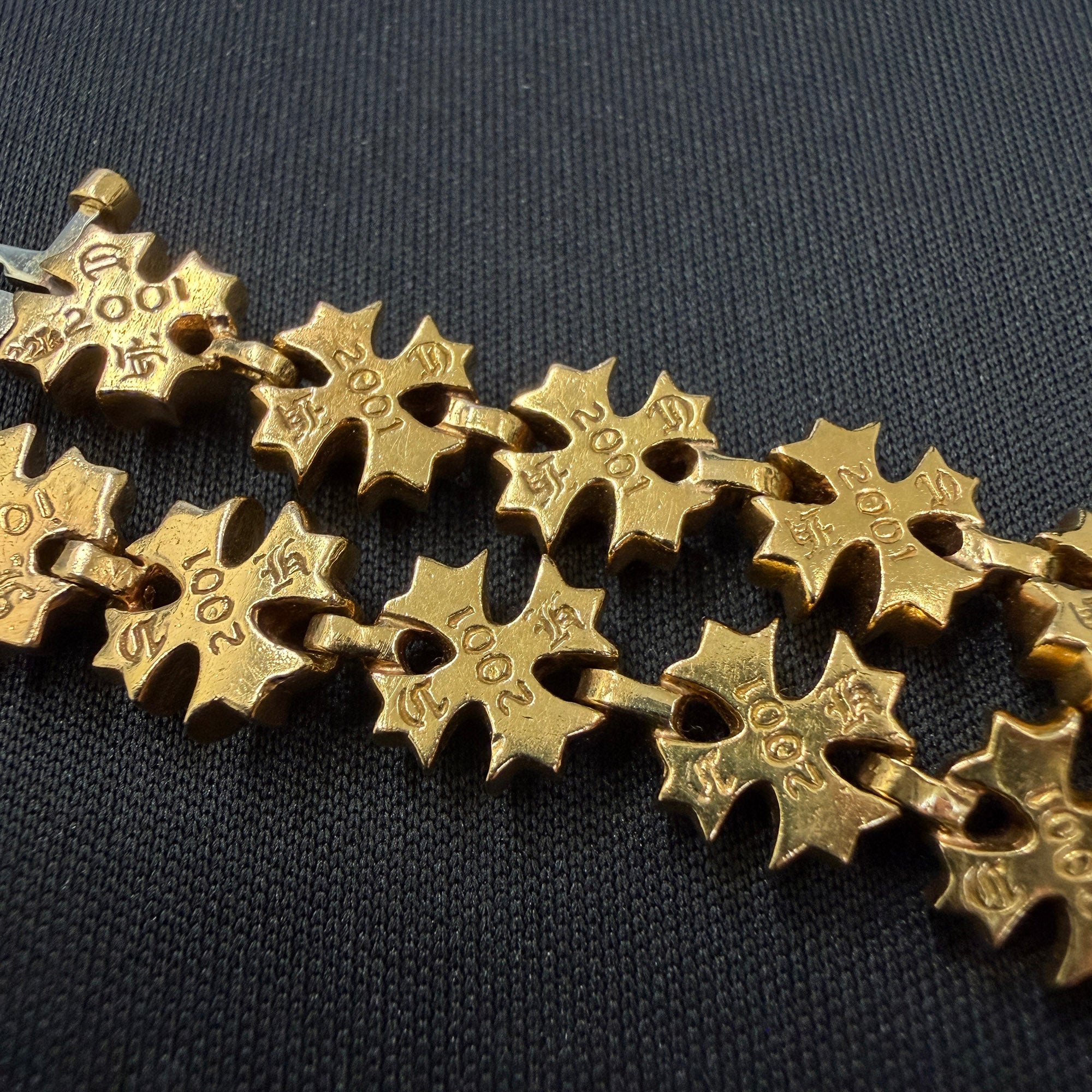 CHROME HEARTS 22K CH Plus Pave Diamond Bracelet 19 LINK クロムハーツ 22K  CHプラス パヴェ ダイヤモンド ブレスレット 19リンク