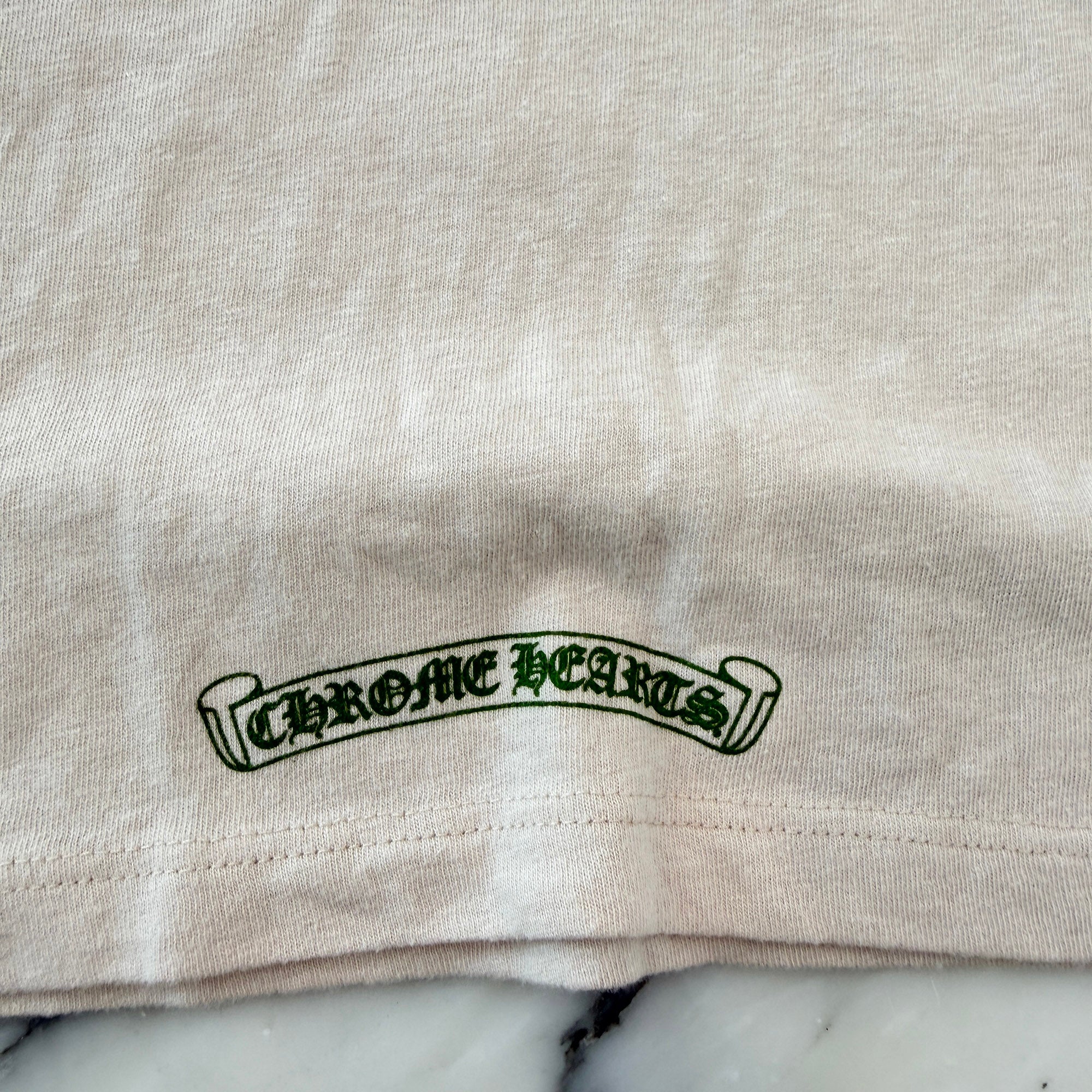 CHROME HEARTS Back Horseshoe Print Ringer Tee Size S クロムハーツ バックホースシュープリント リンガーTシャツ サイズS
