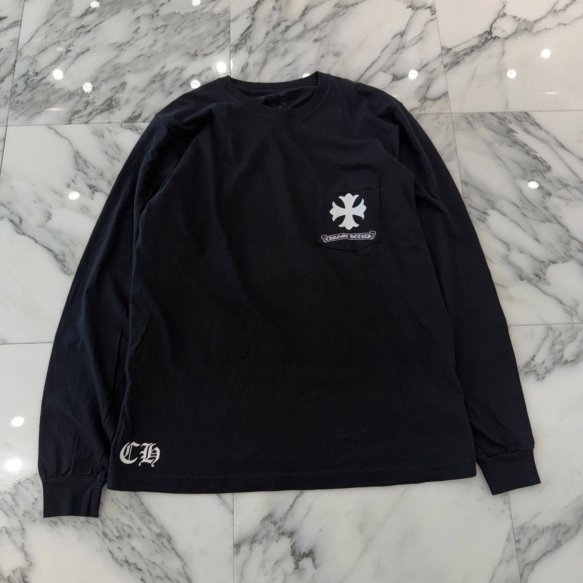 CHROME HEARTS Circle CH Plus Long Sleeve Tee Size L クロムハーツ サークル CHプラス ロングスリーブTシャツ サイズL