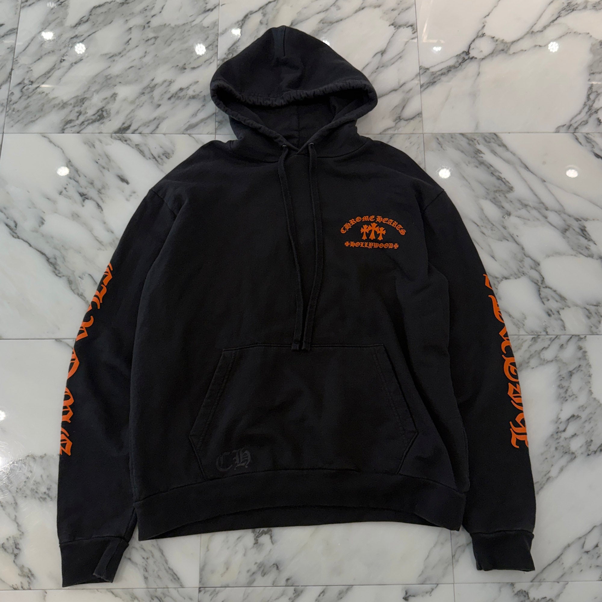 CHROME HEARTS King Taco 3 Cemetery Cross Print Pullover Hoodie Size M クロムハーツ キングタコ 3セメタリークロス プリント プルオーバーフーディー サイズM