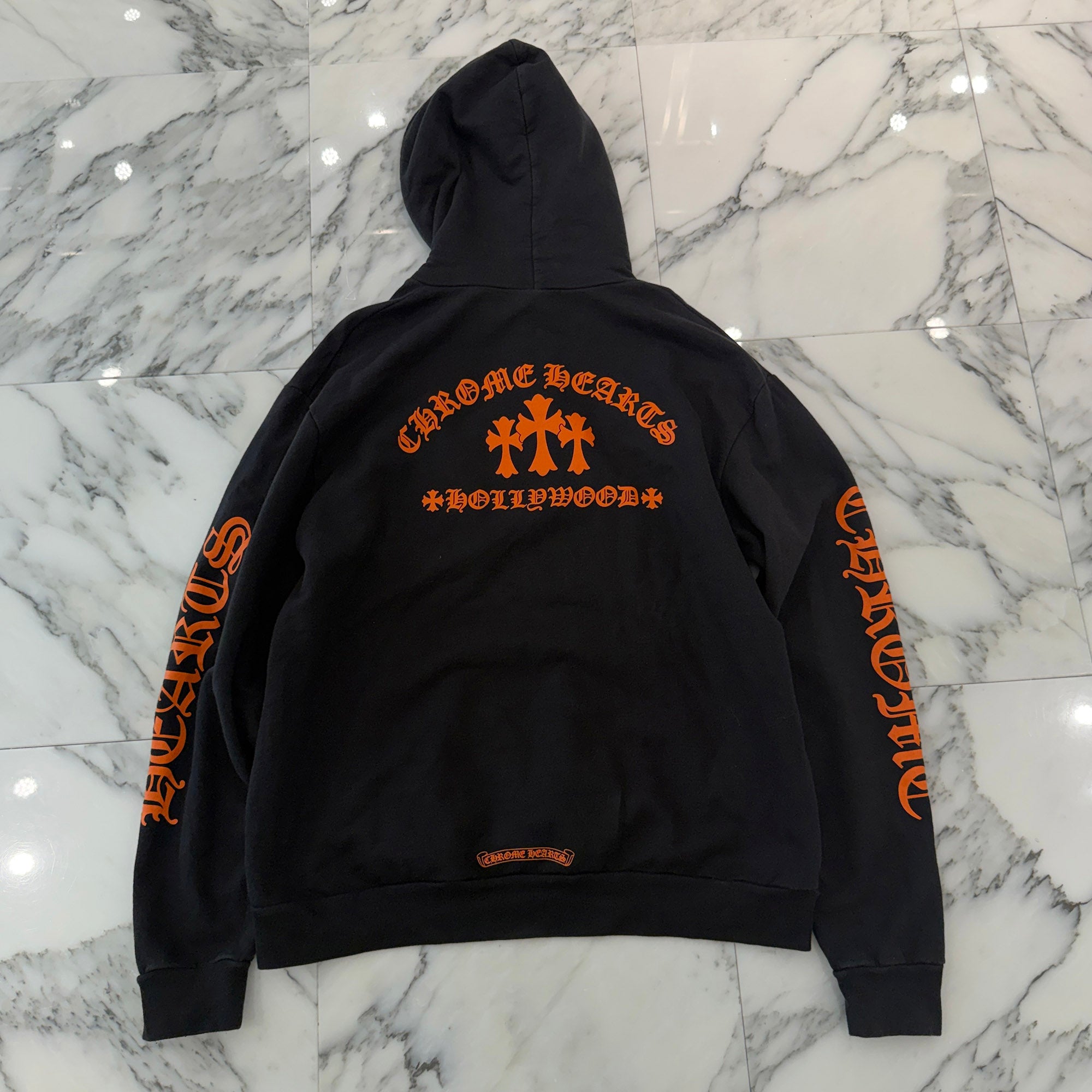 CHROME HEARTS King Taco 3 Cemetery Cross Print Pullover Hoodie Size M クロムハーツ キングタコ 3セメタリークロス プリント プルオーバーフーディー サイズM