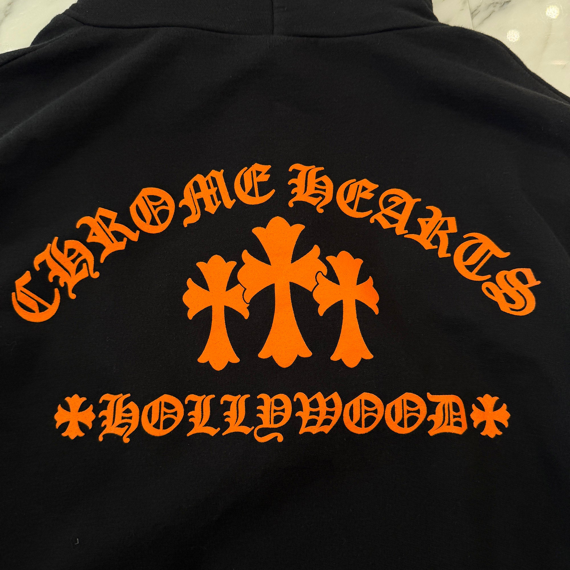 CHROME HEARTS King Taco 3 Cemetery Cross Print Pullover Hoodie Size M クロムハーツ キングタコ 3セメタリークロス プリント プルオーバーフーディー サイズM