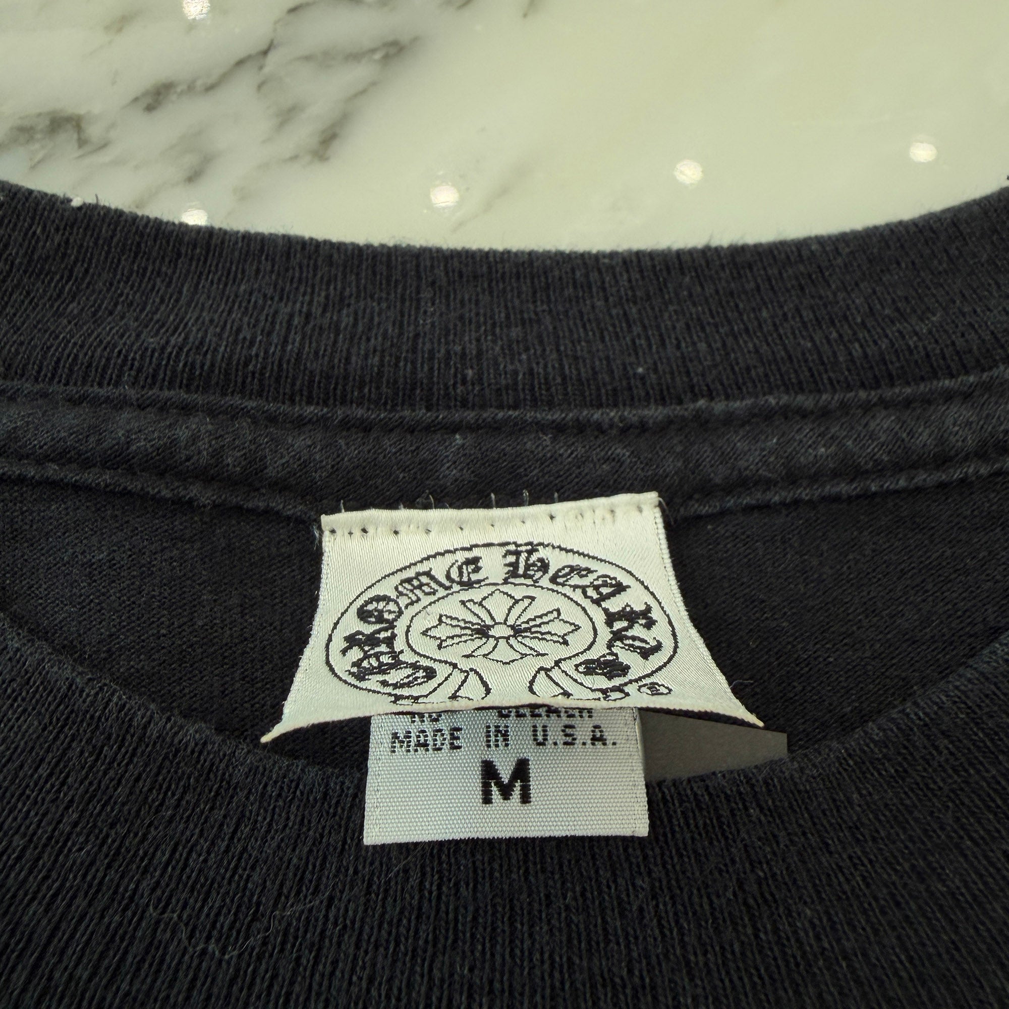 CHROME HEARTS Back Cemetery Cross Print Long Sleeve Tee Size M クロムハーツ バックセメタリークロス プリント ロングスリーブTシャツ サイズM