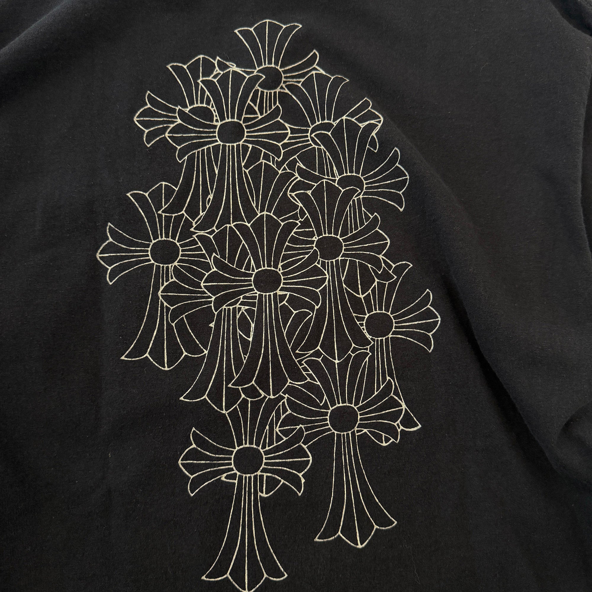 CHROME HEARTS Back Cemetery Cross Print Long Sleeve Tee Size M クロムハーツ バックセメタリークロス プリント ロングスリーブTシャツ サイズM