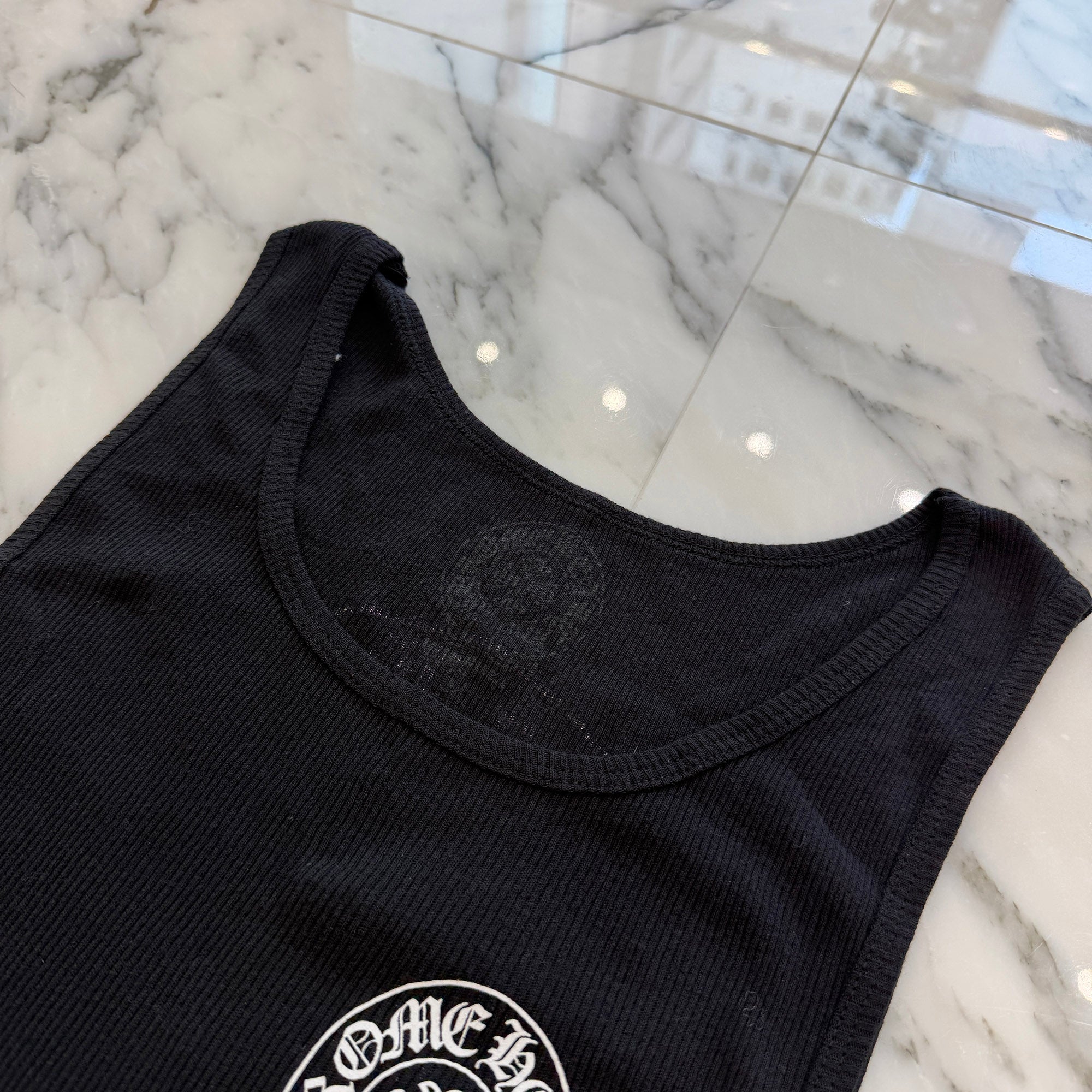CHROME HEARTS Back Horseshoe Tank Top Size L クロムハーツ バックホースシュー タンクトップ サイズL