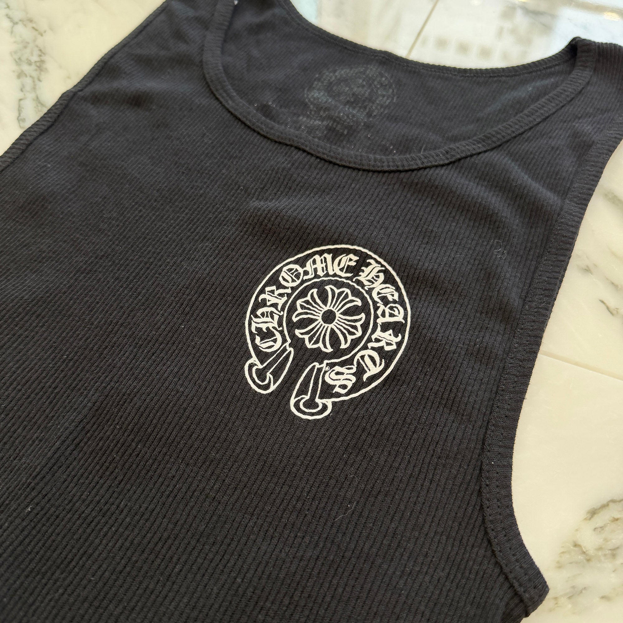 CHROME HEARTS Back Horseshoe Tank Top Size L クロムハーツ バックホースシュー タンクトップ サイズL