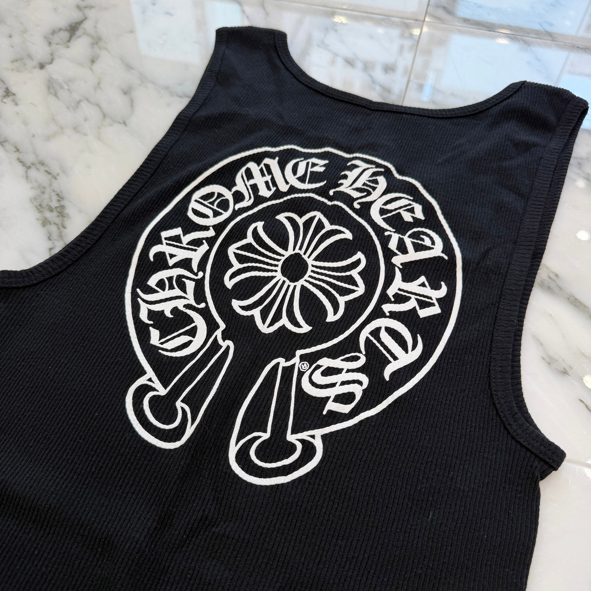 CHROME HEARTS Back Horseshoe Tank Top Size L クロムハーツ バックホースシュー タンクトップ サイズL