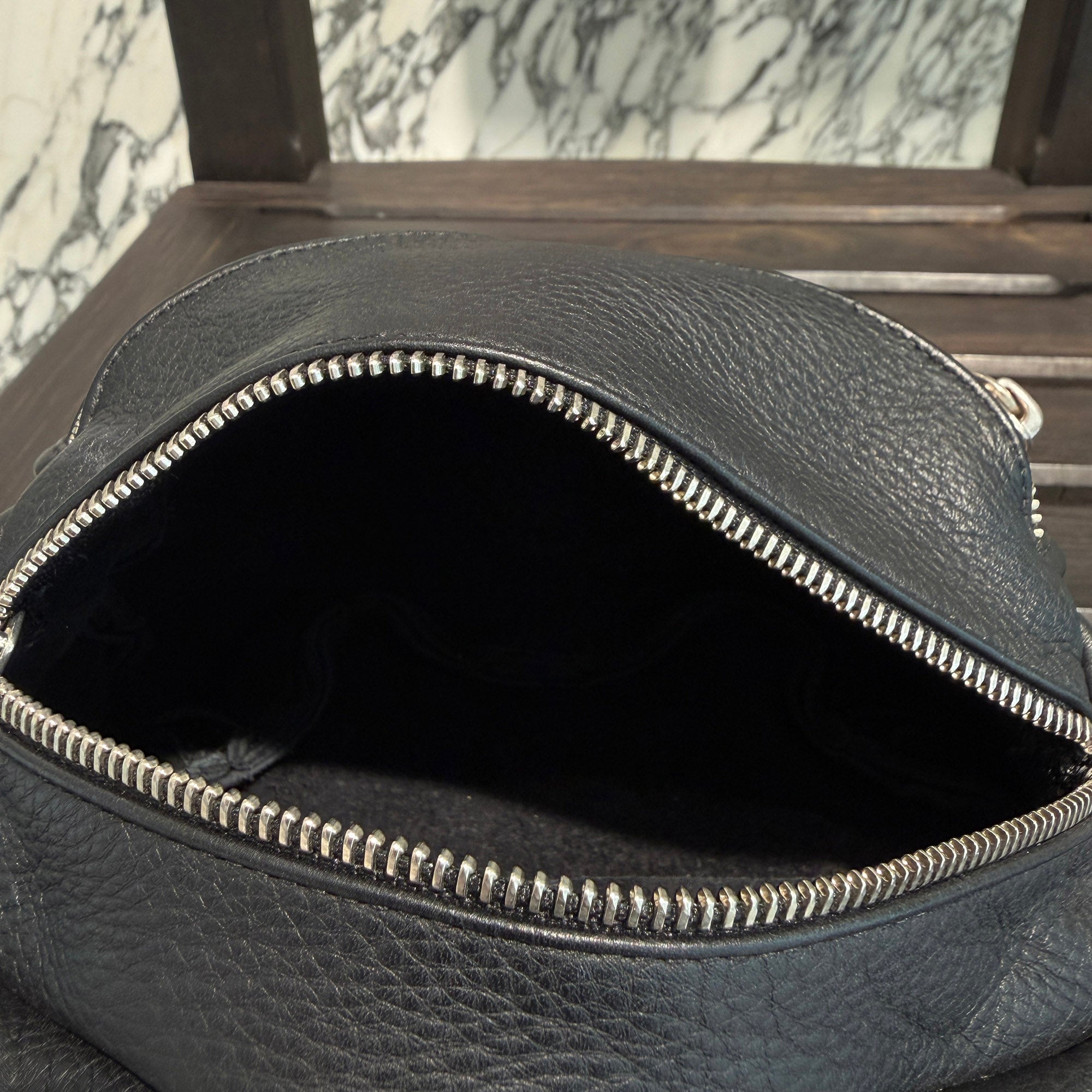 CHROME HEARTS SNAT PACK Leather Shoulder Bag クロムハーツ スナットパック レザー ショルダーバッグ