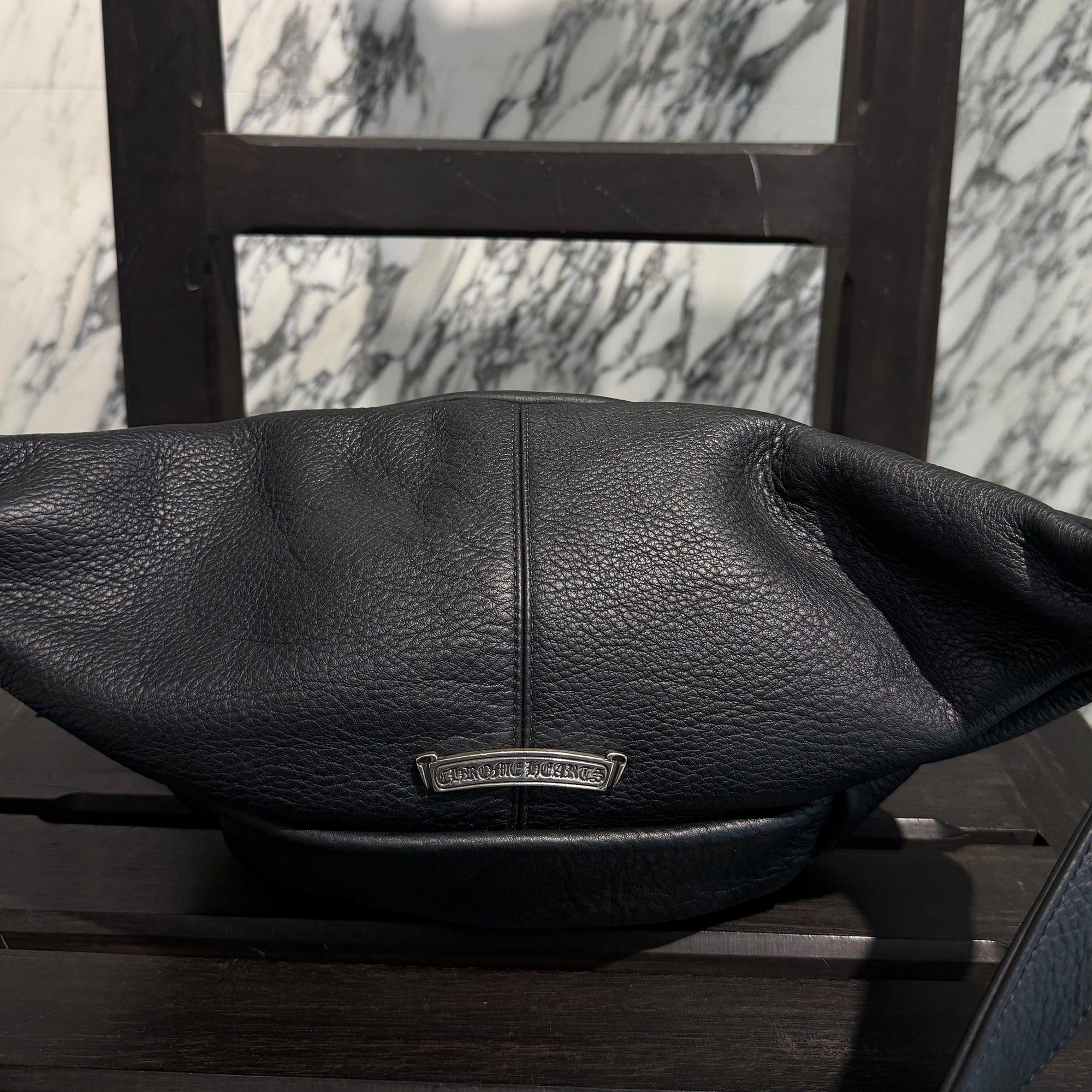 CHROME HEARTS SNAT PACK Leather Shoulder Bag クロムハーツ スナットパック レザー ショルダーバッグ