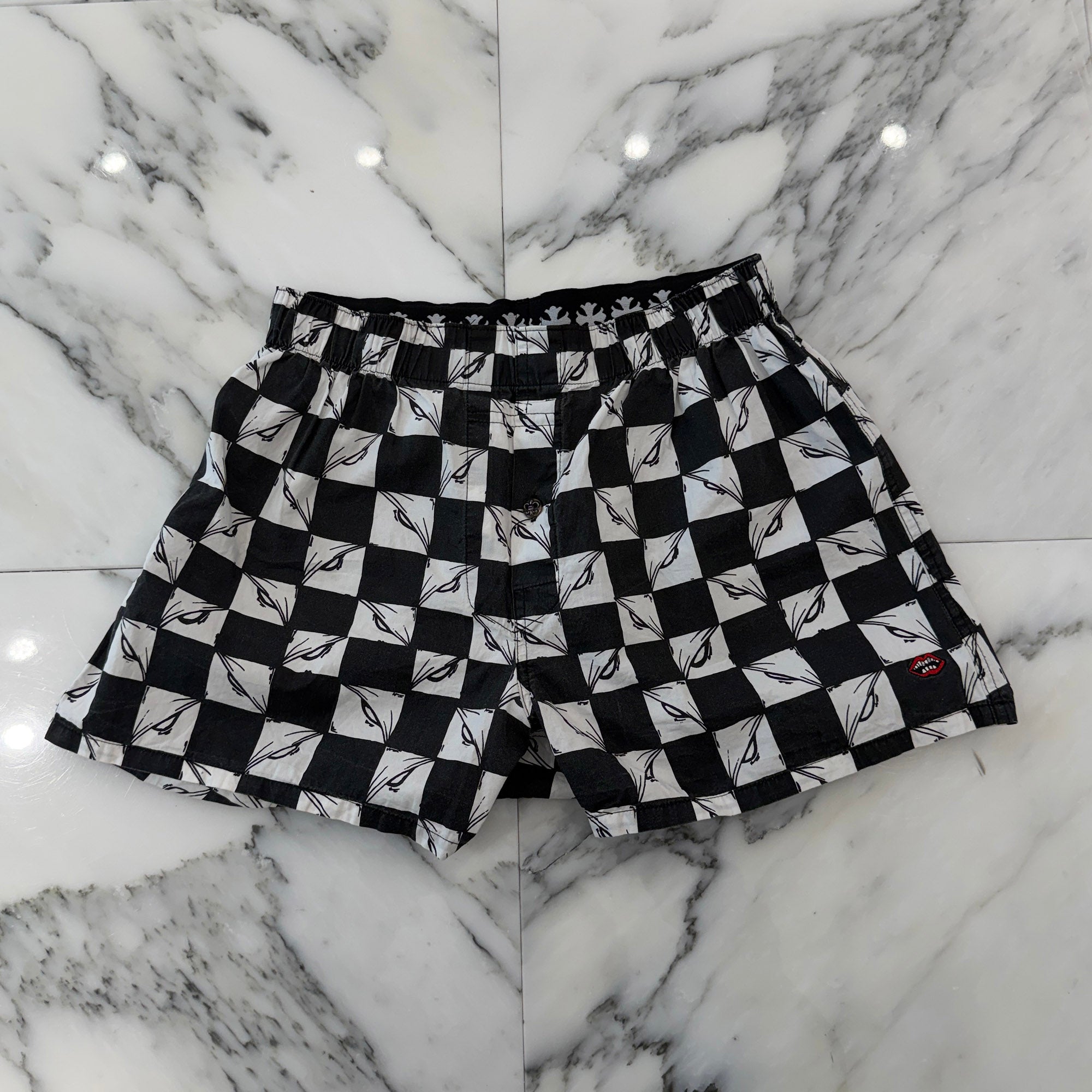 CHROME HEARTS × MATTY BOY BS Flare Button 99 Eyes Boxers Shorts Size S クロムハーツ×マッティボーイ BS フレアボタン 99アイズ ボクサーショーツ サイズS