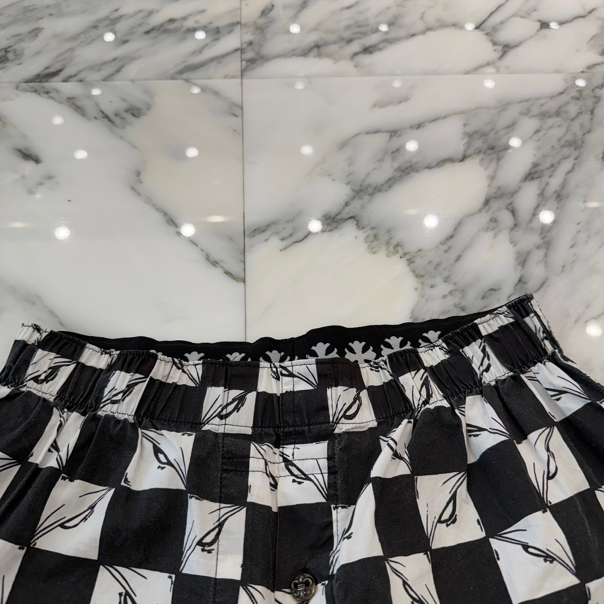 CHROME HEARTS × MATTY BOY BS Flare Button 99 Eyes Boxers Shorts Size S クロムハーツ×マッティボーイ BS フレアボタン 99アイズ ボクサーショーツ サイズS