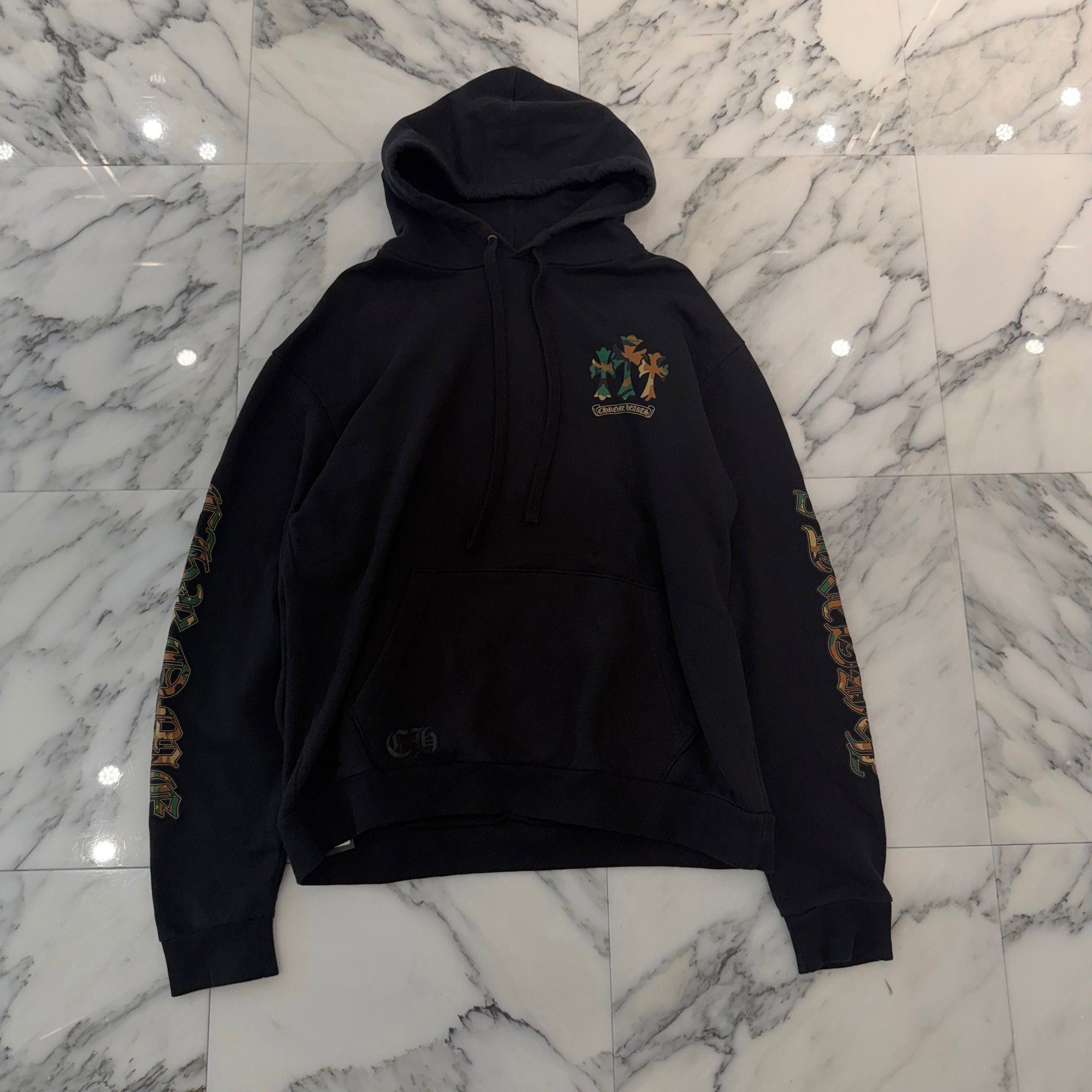 CHROME HEARTS Camo Horseshoe Pullover Hoodie Size M クロムハーツ カモ ホースシュープルオーバーフーディ サイズM
