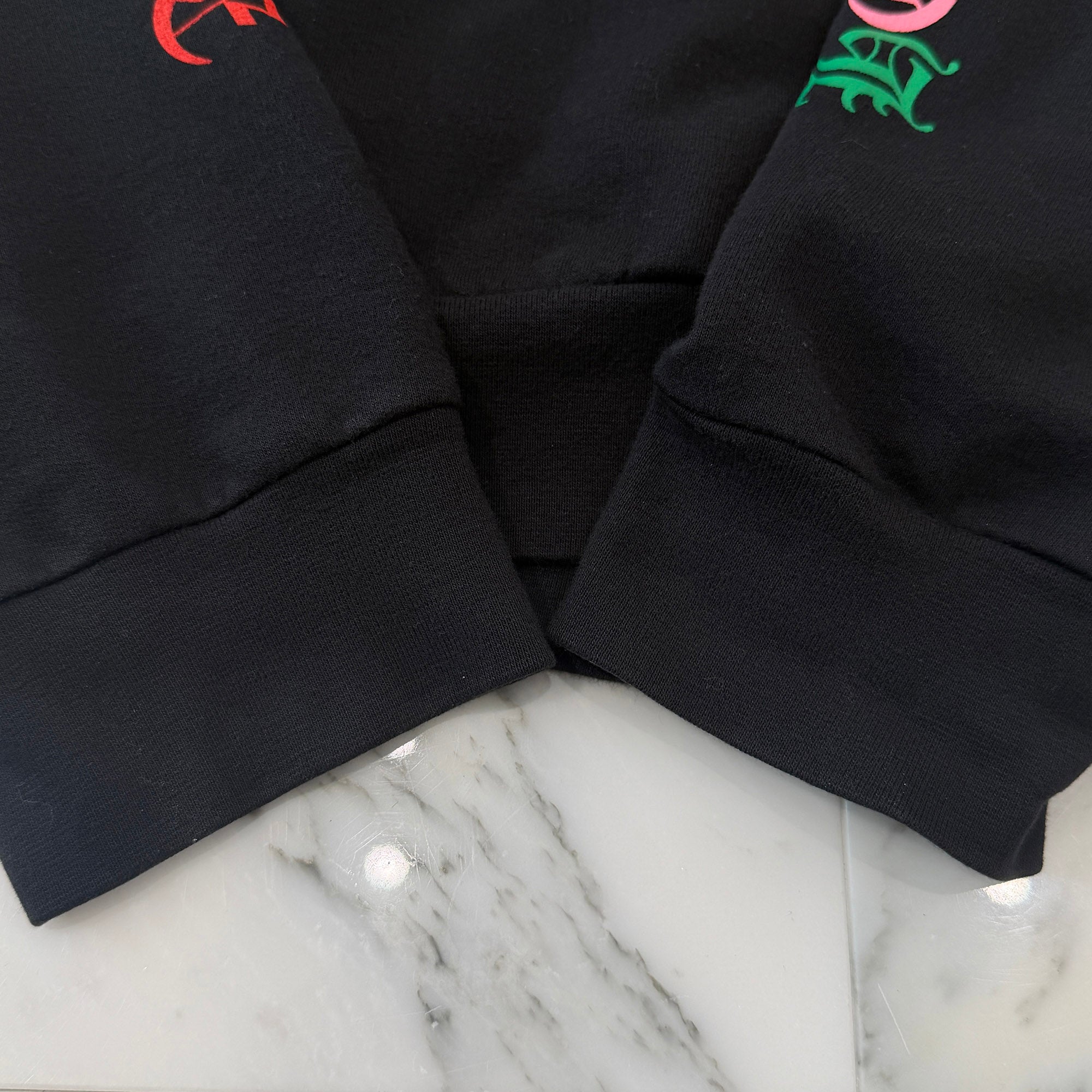 CHROME HEARTS 2021SS MLTCOL CEM CRS Pullover Hoodie Size XL クロムハーツ マルチカラー セメタリークロス プルオーバー フーディ サイズXL