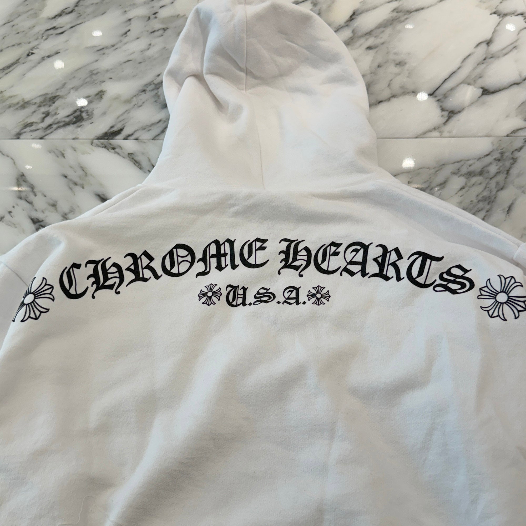 CHROME HEARTS Back Arch USA Logo Zip Up Hoodie Size M クロムハーツ バックアーチ USAロゴ ジップアップフーディー サイズM