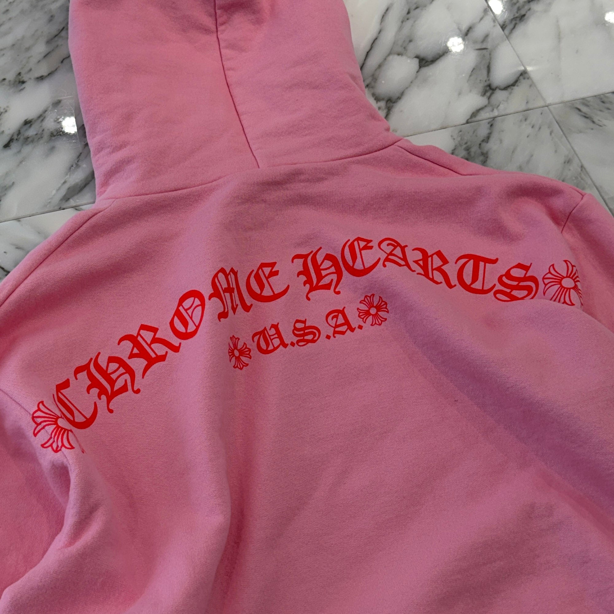 CHROME HEARTS Back Arch Logo USA Pullover Hoodie Size M クロムハーツ バック アーチロゴUSA プルオーバーフーディ サイズM