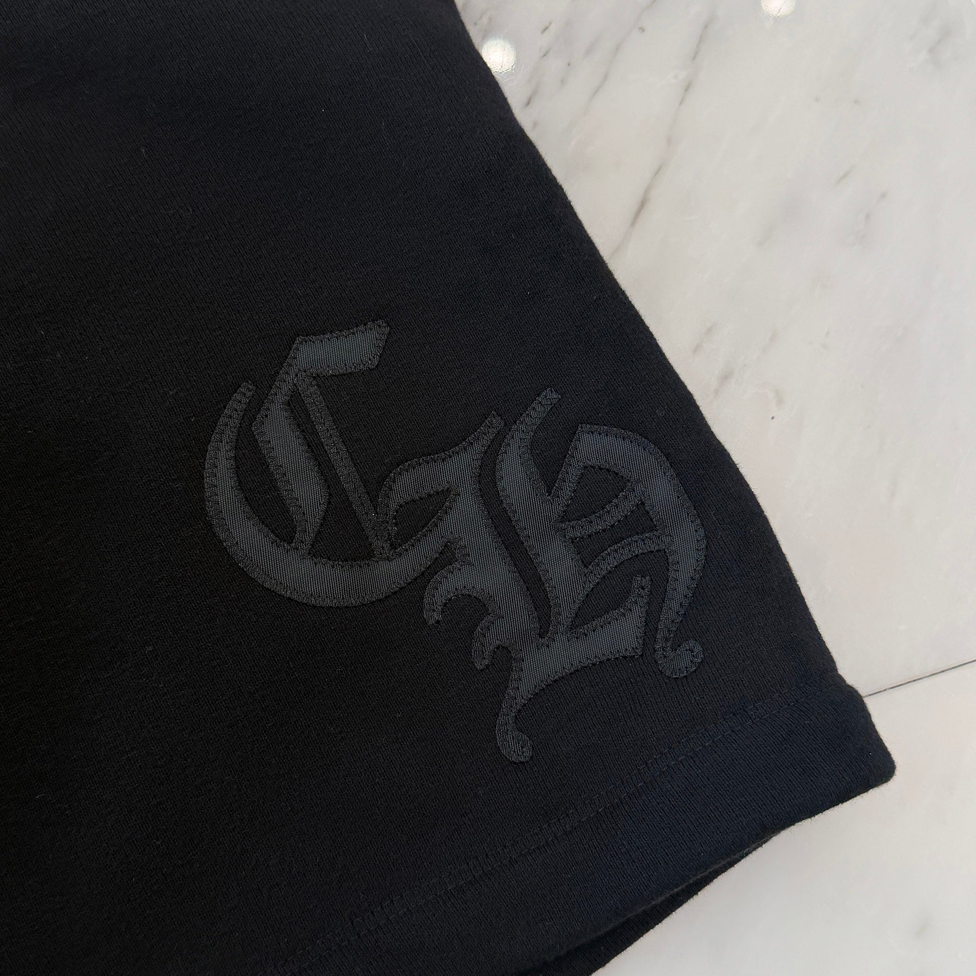 CHROME HEARTS 2025SS Y NOT CH Applique Embroidery Sweat Half Pants Size L クロムハーツ ワイノット CHアップリケ刺繡 スウェット ハーフパンツ サイズL