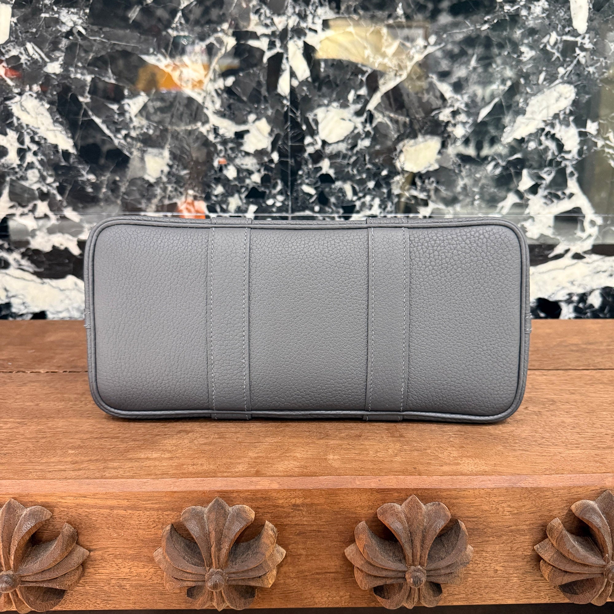 HERMES Garden Party TPM "Ardoise" Hand Bag K刻印 エルメス ガーデンパーティ TPM "アルドワーズ"ハンドバッグ K刻印