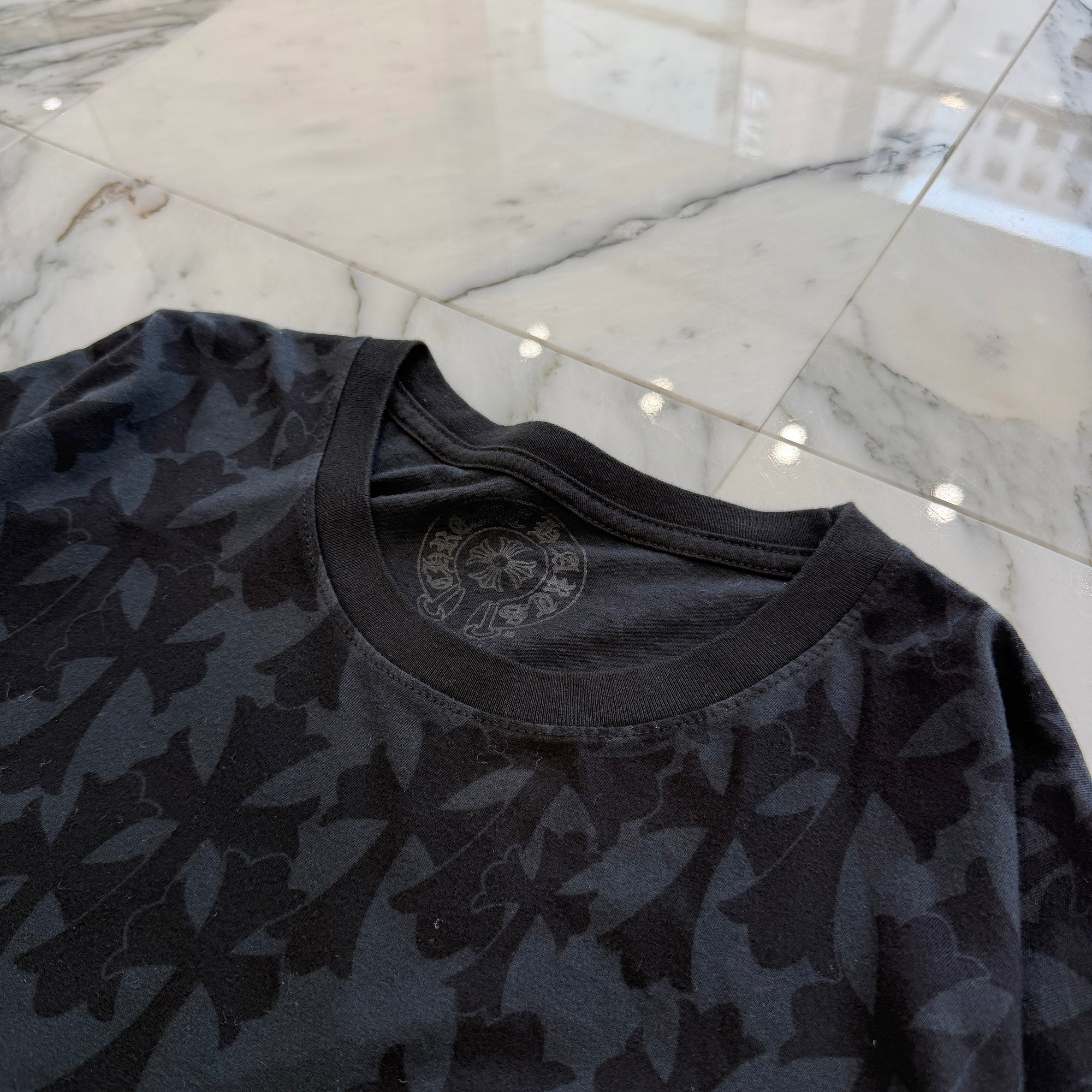 CHROME HEARTS 2024SS Graveyard Cemetery Cross Long Sleeve Tee Size XL クロムハーツ グレイブヤード セメタリークロス ロングスリーブTシャツ サイズXL