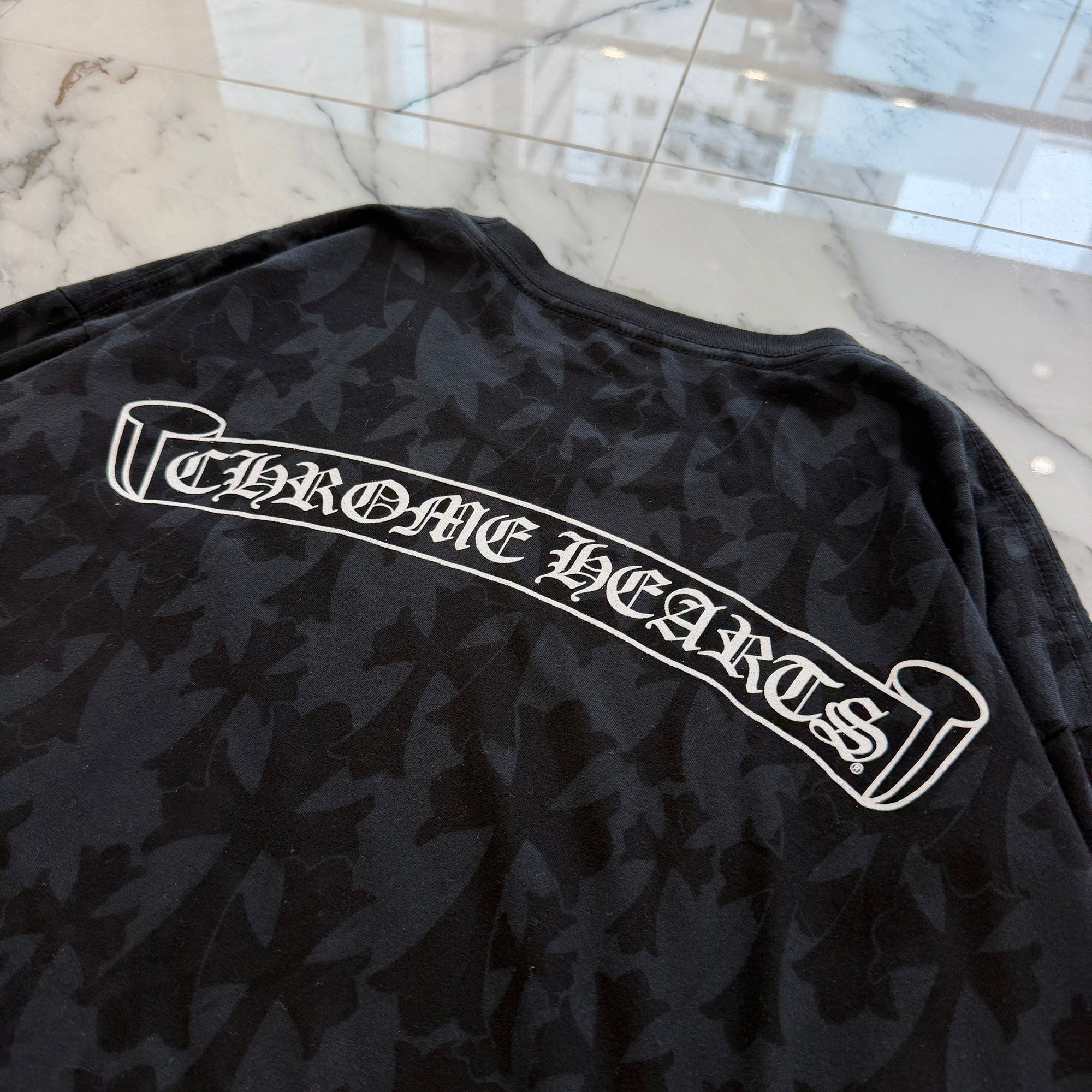 CHROME HEARTS 2024SS Graveyard Cemetery Cross Long Sleeve Tee Size XL クロムハーツ グレイブヤード セメタリークロス ロングスリーブTシャツ サイズXL