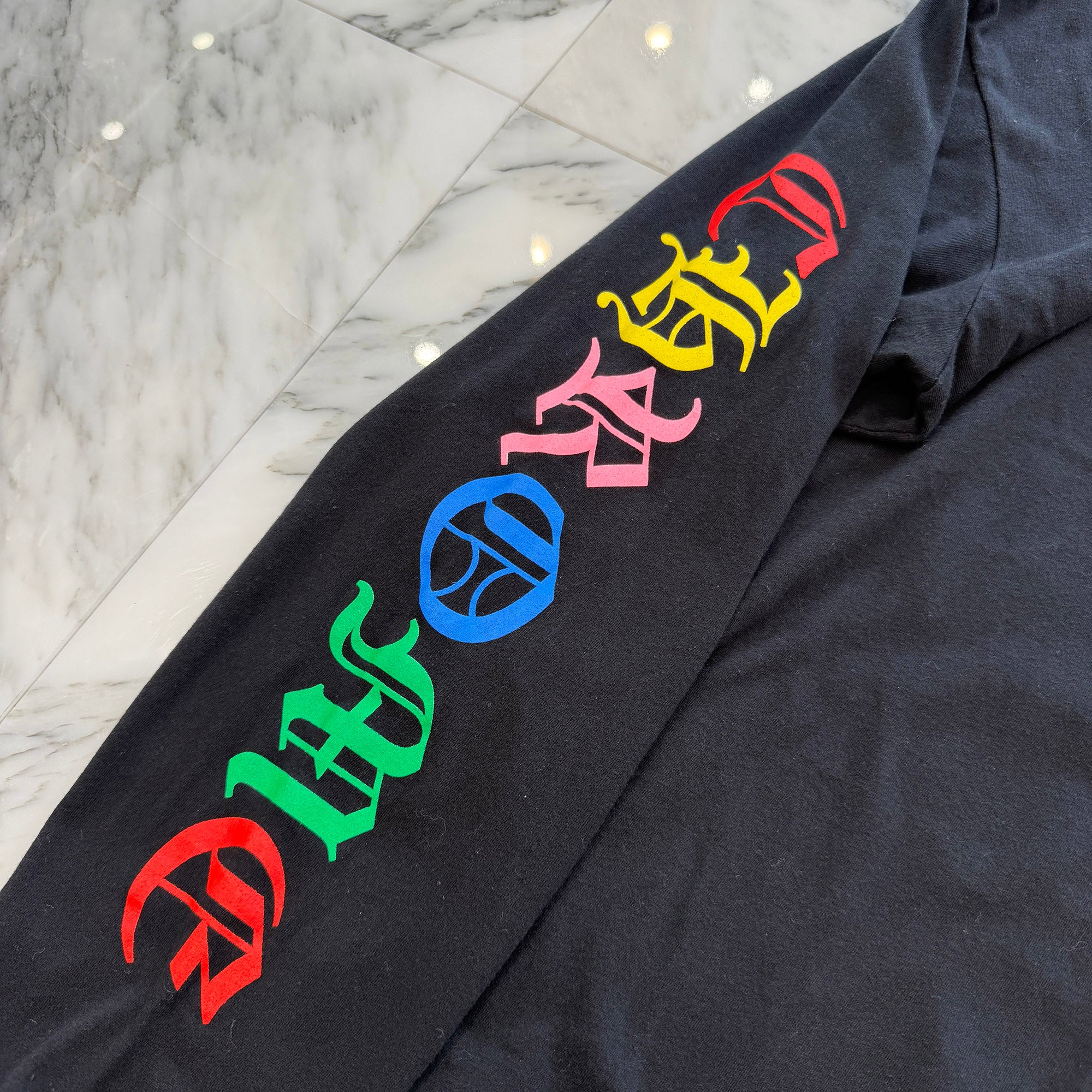 CHROME HEARTS 2021SS MLTCOL CEM CRS Long Sleeve Tee Size M クロムハーツ マルチカラー セメタリークロス ロングスリーブTシャツ サイズM