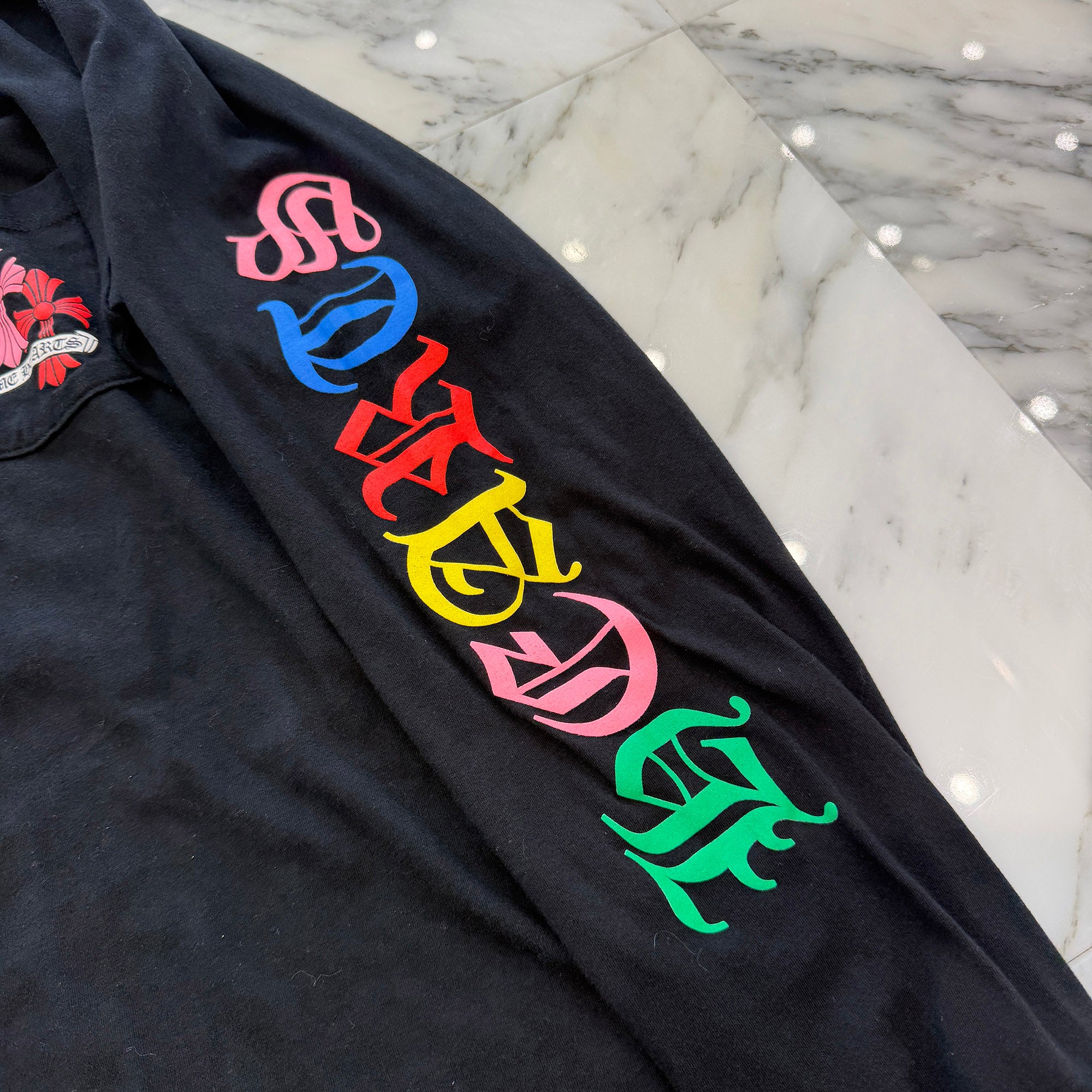 CHROME HEARTS 2021SS MLTCOL CEM CRS Long Sleeve Tee Size M クロムハーツ マルチカラー セメタリークロス ロングスリーブTシャツ サイズM