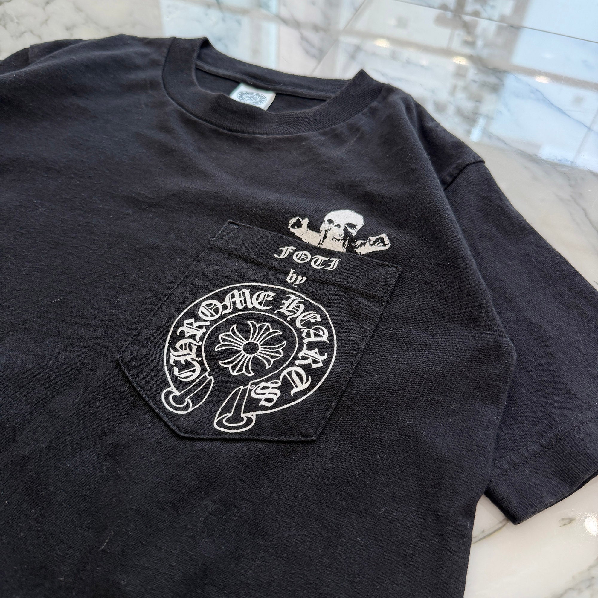 CHROME HEARTS Tokyo Limited FOTI Harris Teeter Back Scroll Tee Size S クロムハーツ 東京限定 フォティ・ハリスティーター バックスクロール Tシャツ サイズS