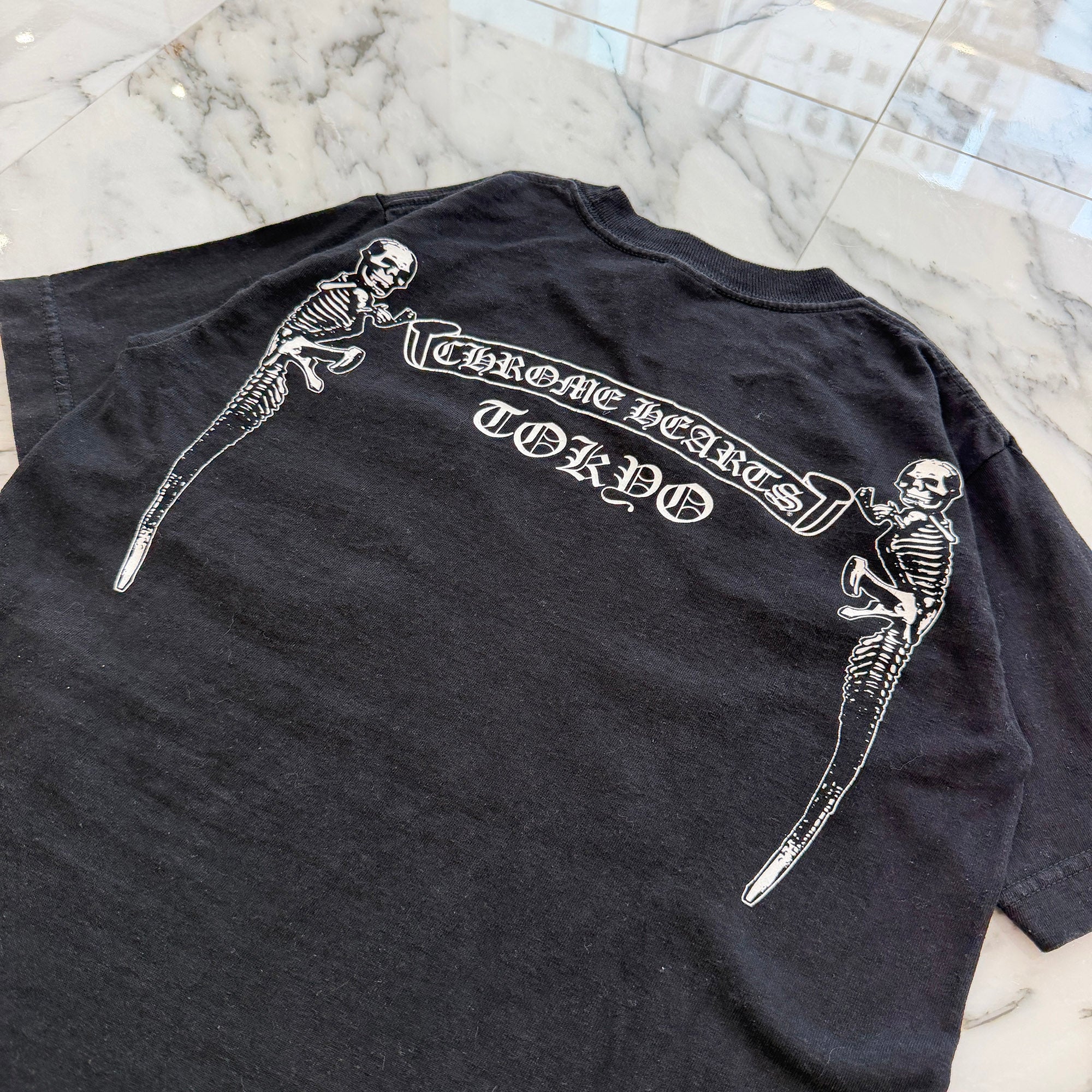 CHROME HEARTS Tokyo Limited FOTI Harris Teeter Back Scroll Tee Size S クロムハーツ 東京限定 フォティ・ハリスティーター バックスクロール Tシャツ サイズS