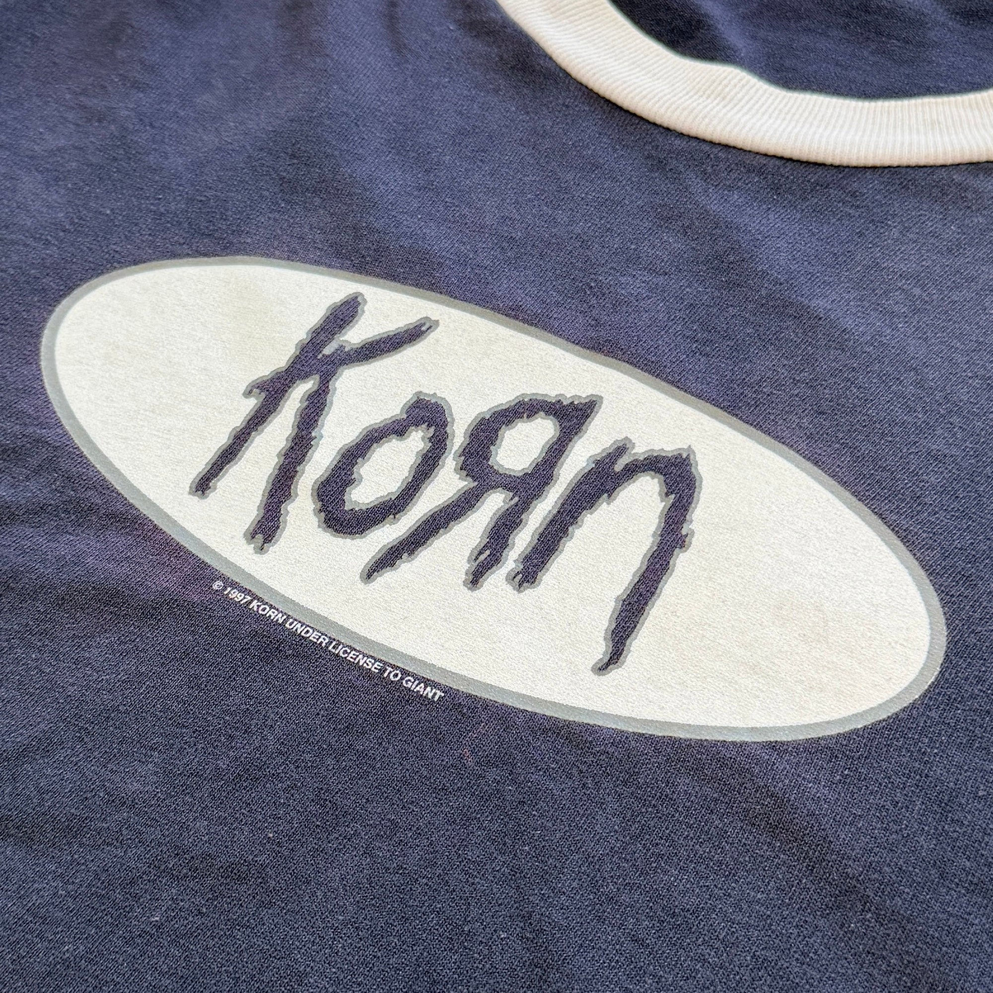 Vintage 90's "Korn" Ringer neck Sleeve Stripes 1997 Official S/S Tee ヴィンテージ 90's "コーン" リンガーネック スリーブストライプ 1997 オフィシャルTシャツ