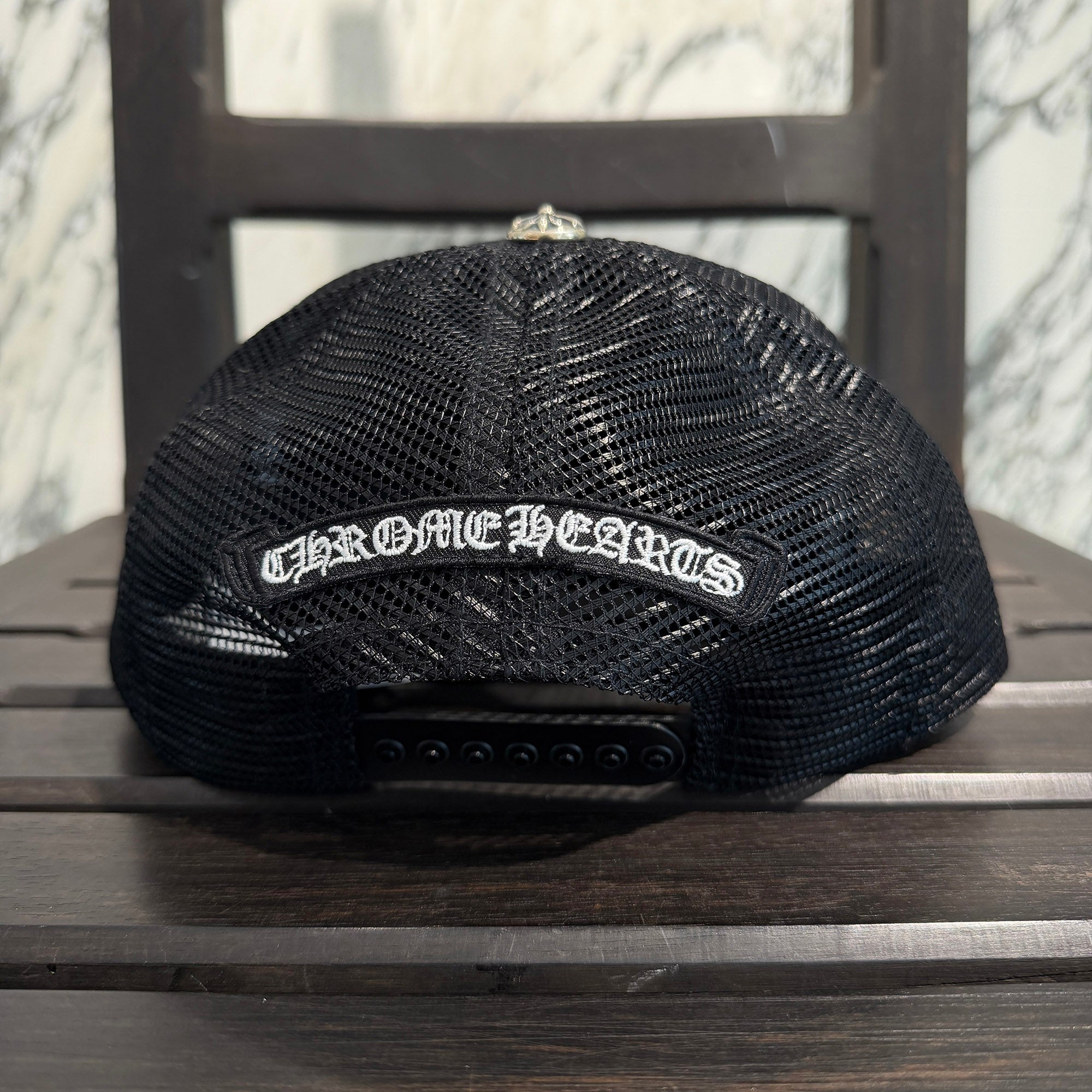CHROME HEARTS Triple Cross Patch Trucker Cap ONE SIZE (51-61) クロムハーツ トリプルクロスパッチ トラッカーキャップ ONE SIZE (51-61)
