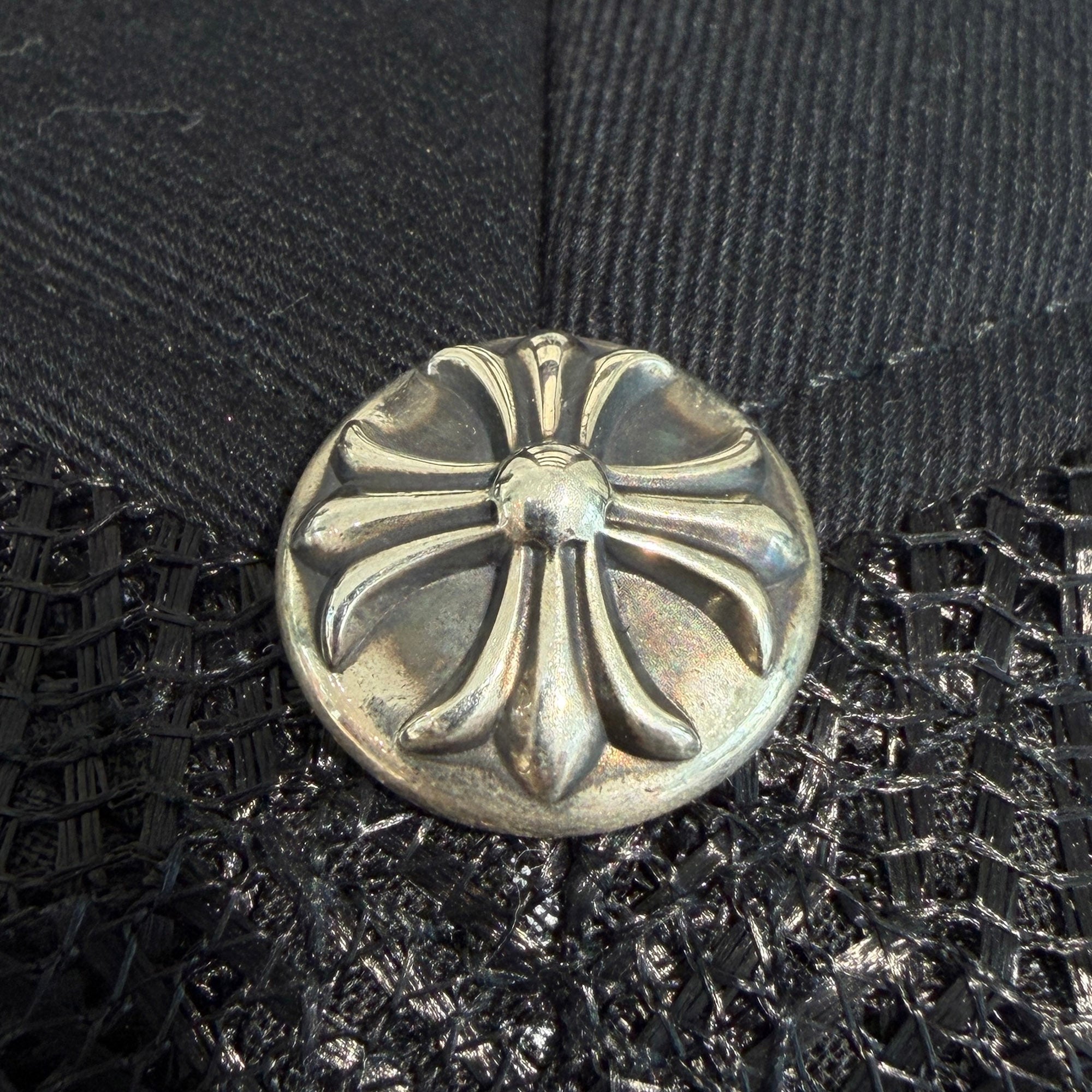 CHROME HEARTS Triple Cross Harako Leather Patch Trucker Cap ONE SIZE (51-61) クロムハーツ トリプルクロス ハラコレザー パッチトラッカーキャップ サイズONE SIZE (51-61)