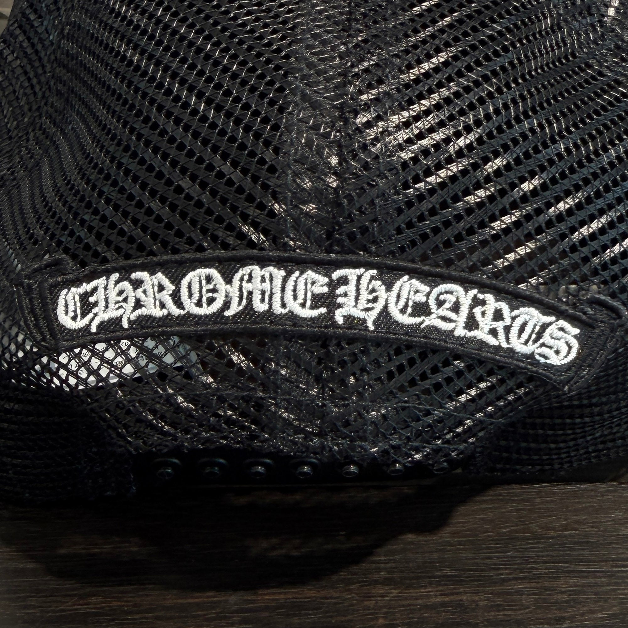 CHROME HEARTS Triple Cross Harako Leather Patch Trucker Cap ONE SIZE (51-61) クロムハーツ トリプルクロス ハラコレザー パッチトラッカーキャップ サイズONE SIZE (51-61)
