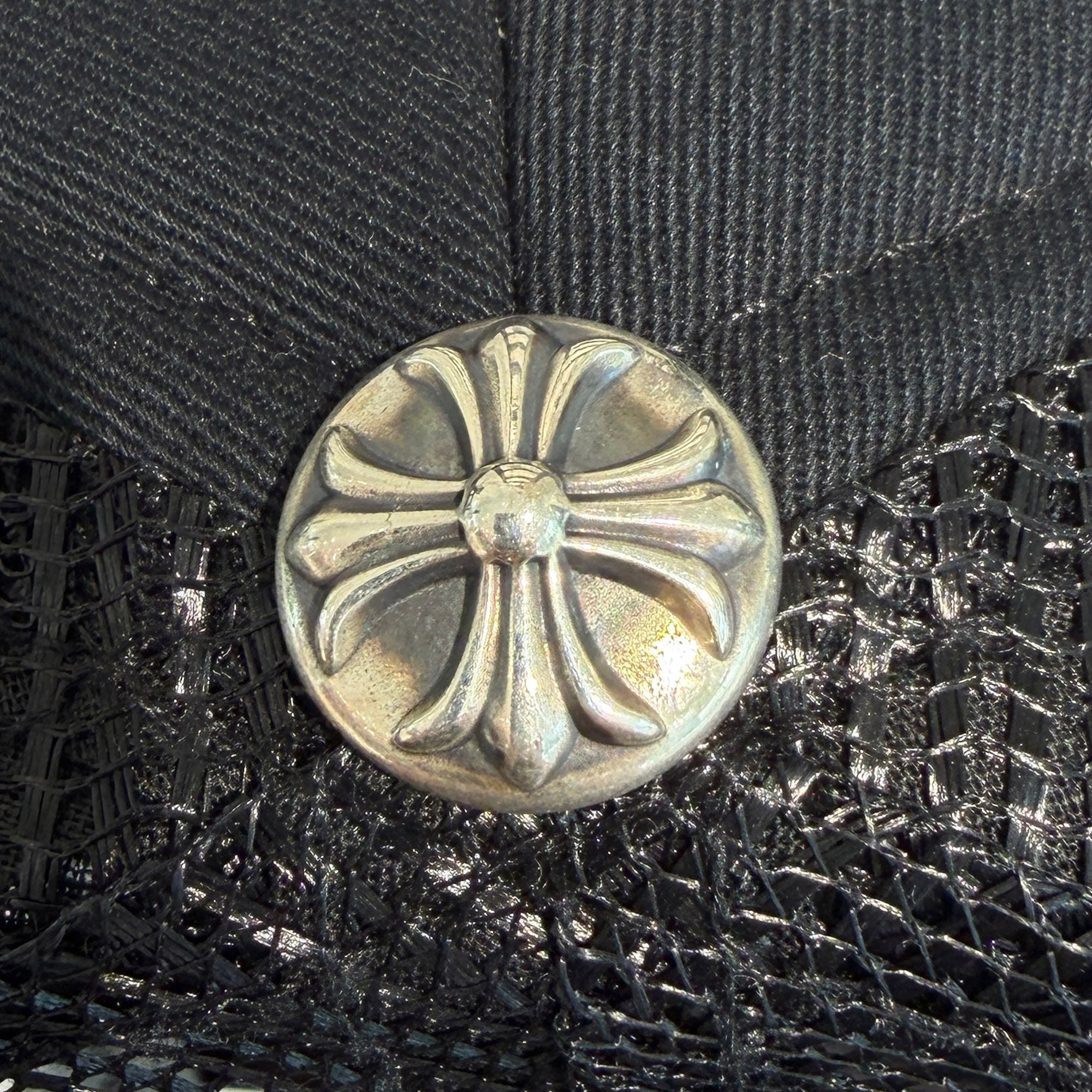 CHROME HEARTS FUCK Leather Patch Trucker Cap Size ONE SIZE (51-61) クロムハーツ ファック レザーパッチ トラッカーキャップ サイズONE SIZE (51-61)