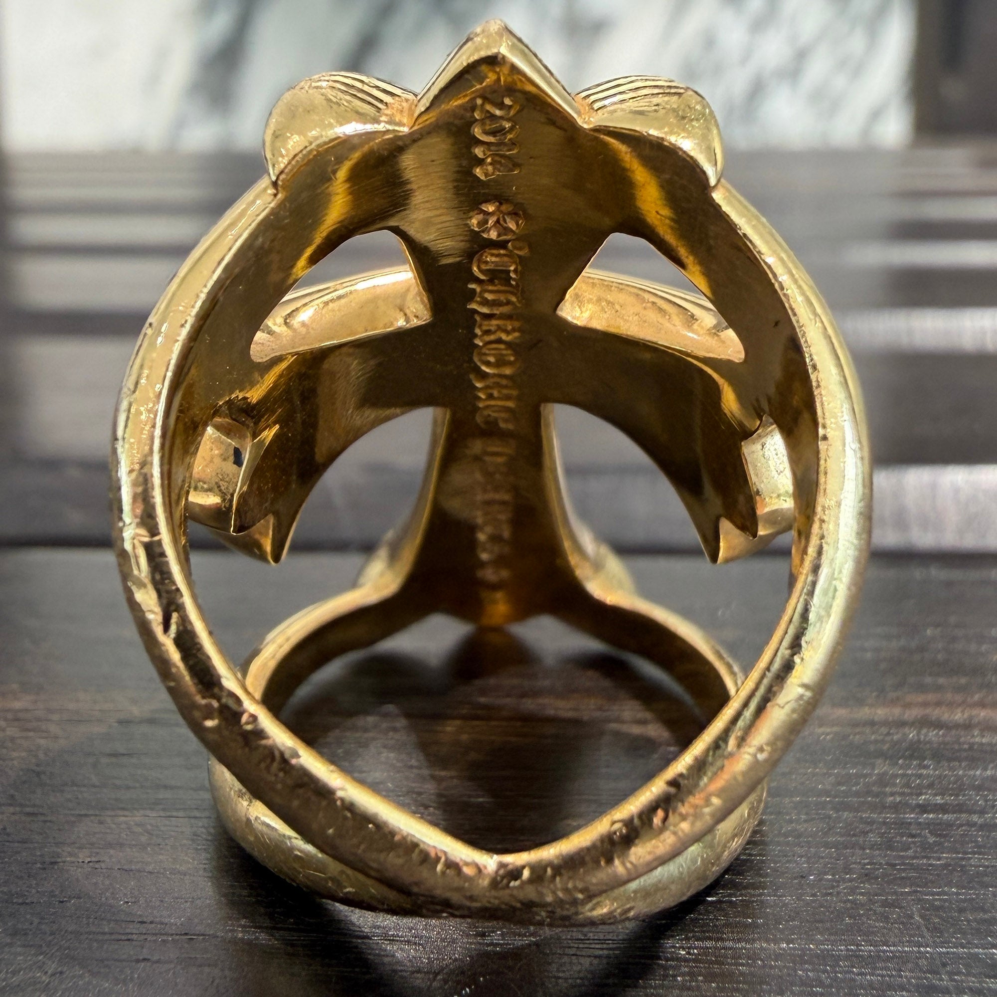 CHROME HEARTS 22K Infinity CRS Pave Diamond Ring Size 13.5号 クロムハーツ 22K インフィニティークロス パヴェダイヤモンド リング サイズ13.5号