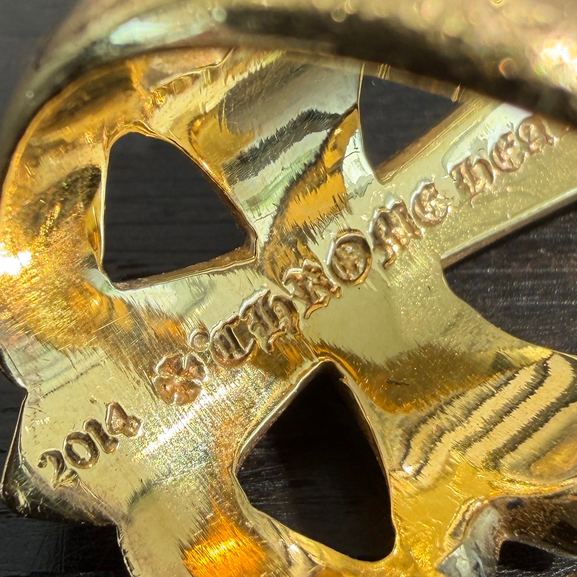 CHROME HEARTS 22K Infinity CRS Pave Diamond Ring Size 13.5号 クロムハーツ 22K インフィニティークロス パヴェダイヤモンド リング サイズ13.5号