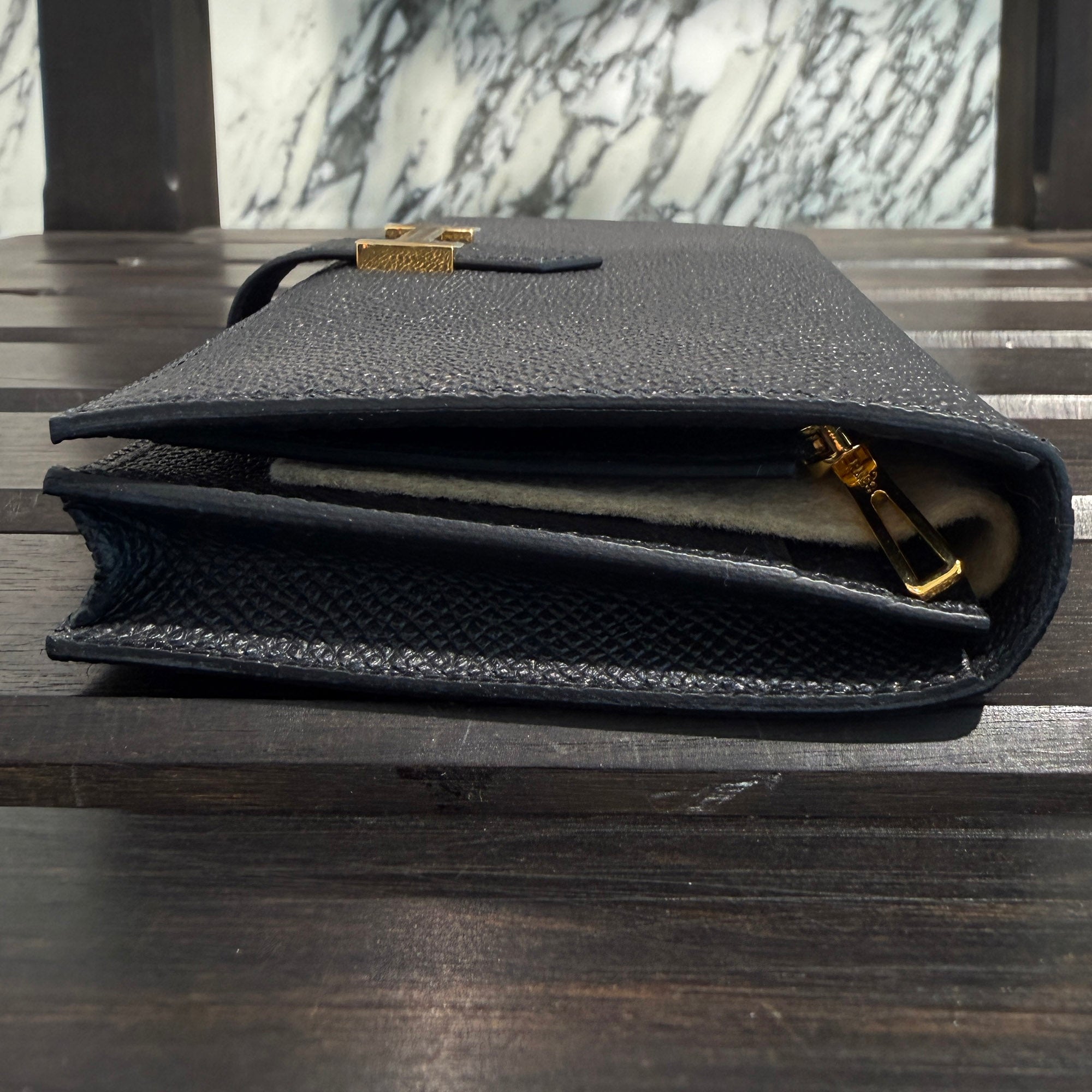 HERMES Bearn Soufflet Leather Wallet G刻印 エルメス ベアンスフレ レザーウォレット G刻印