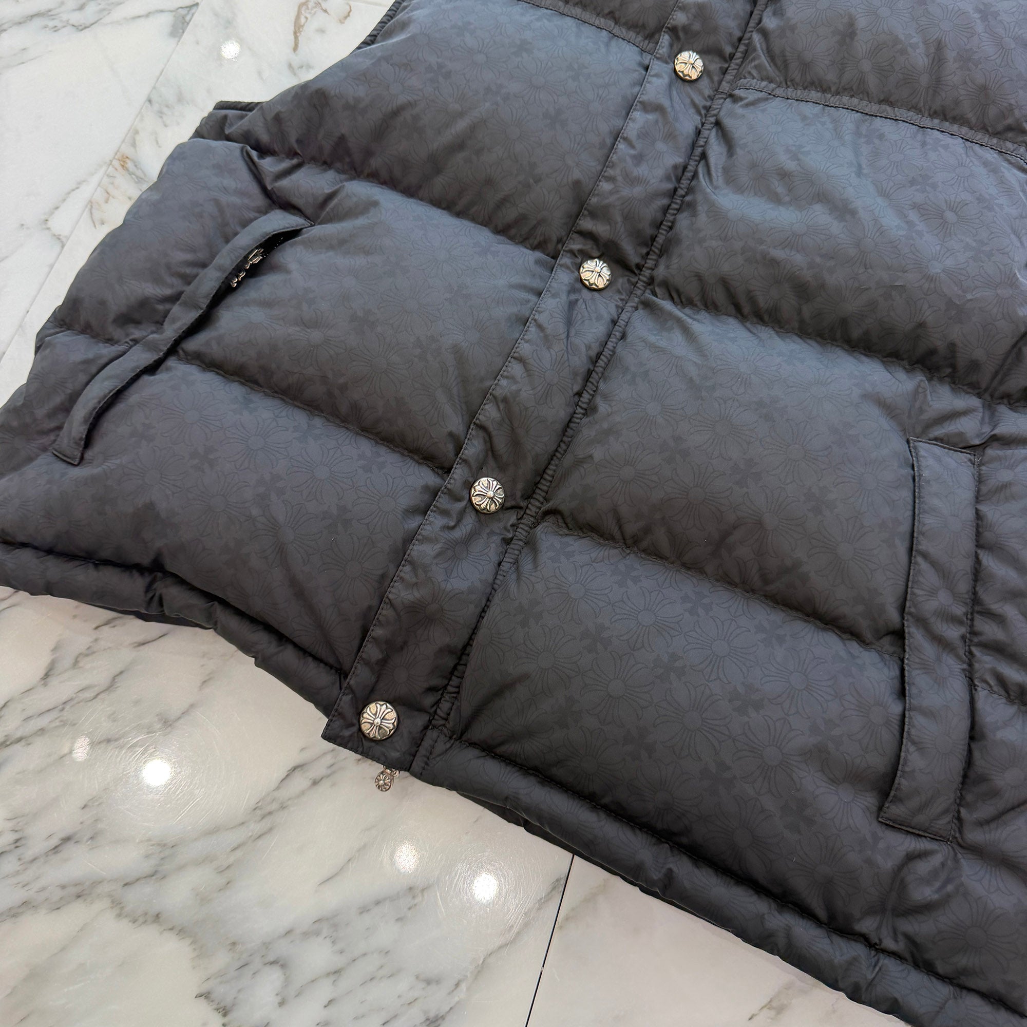 CHROME HEARTS CH Plus Stiff Down Vest Size S クロムハーツ CHプラス スティッフ ダウンベスト サイズS