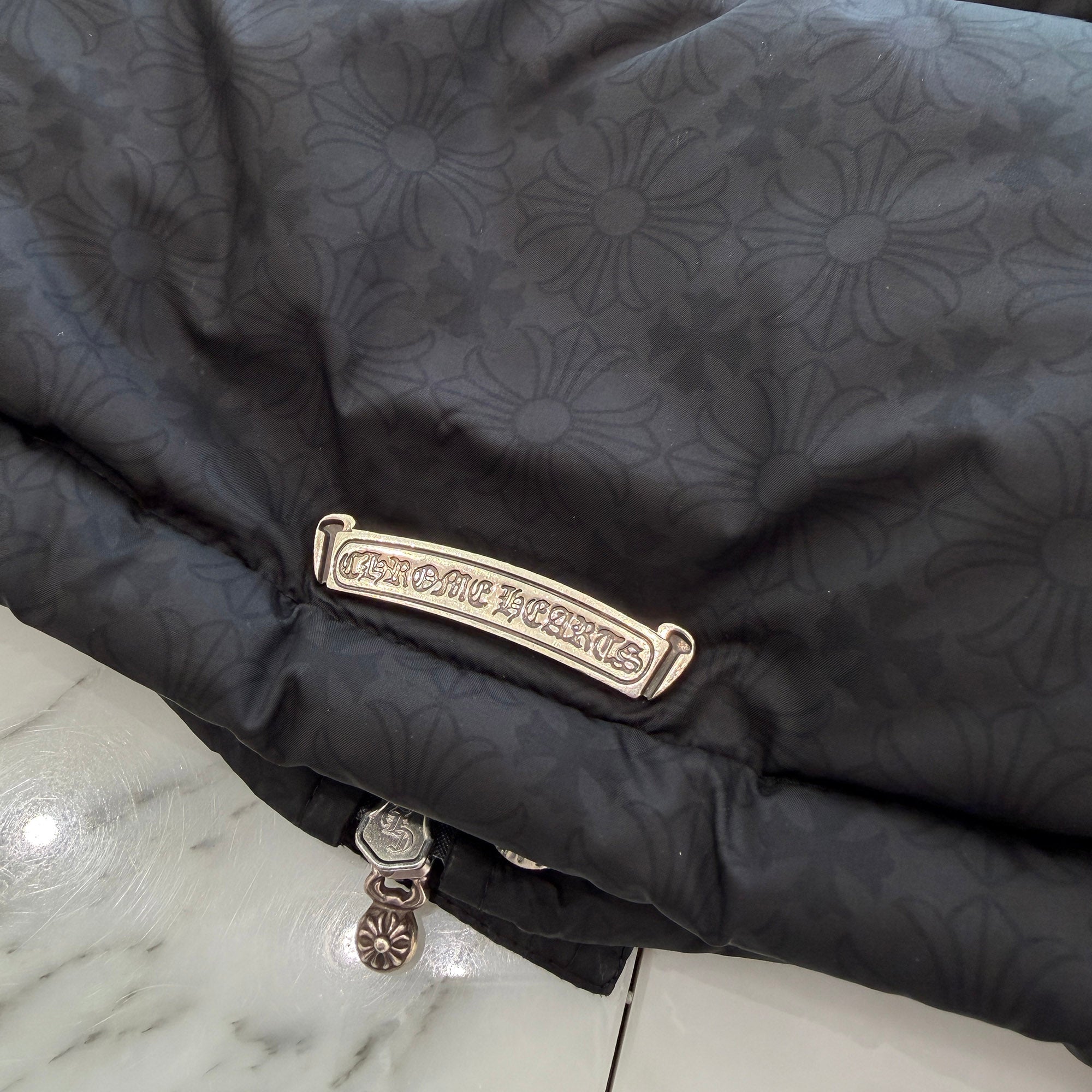 CHROME HEARTS CH Plus Stiff Down Vest Size S クロムハーツ CHプラス スティッフ ダウンベスト サイズS