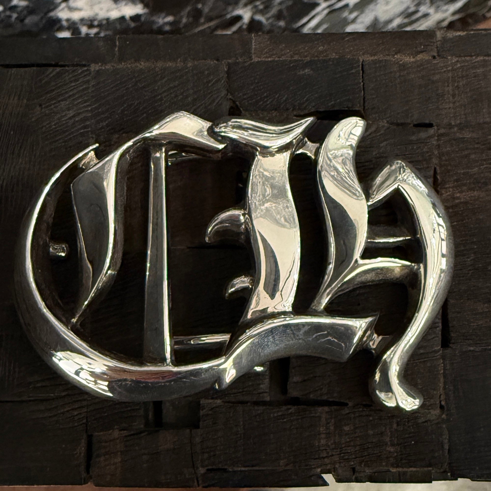 CHROME HEARTS CH Logo Silver Buckle クロムハーツ CHロゴ シルバー バックル