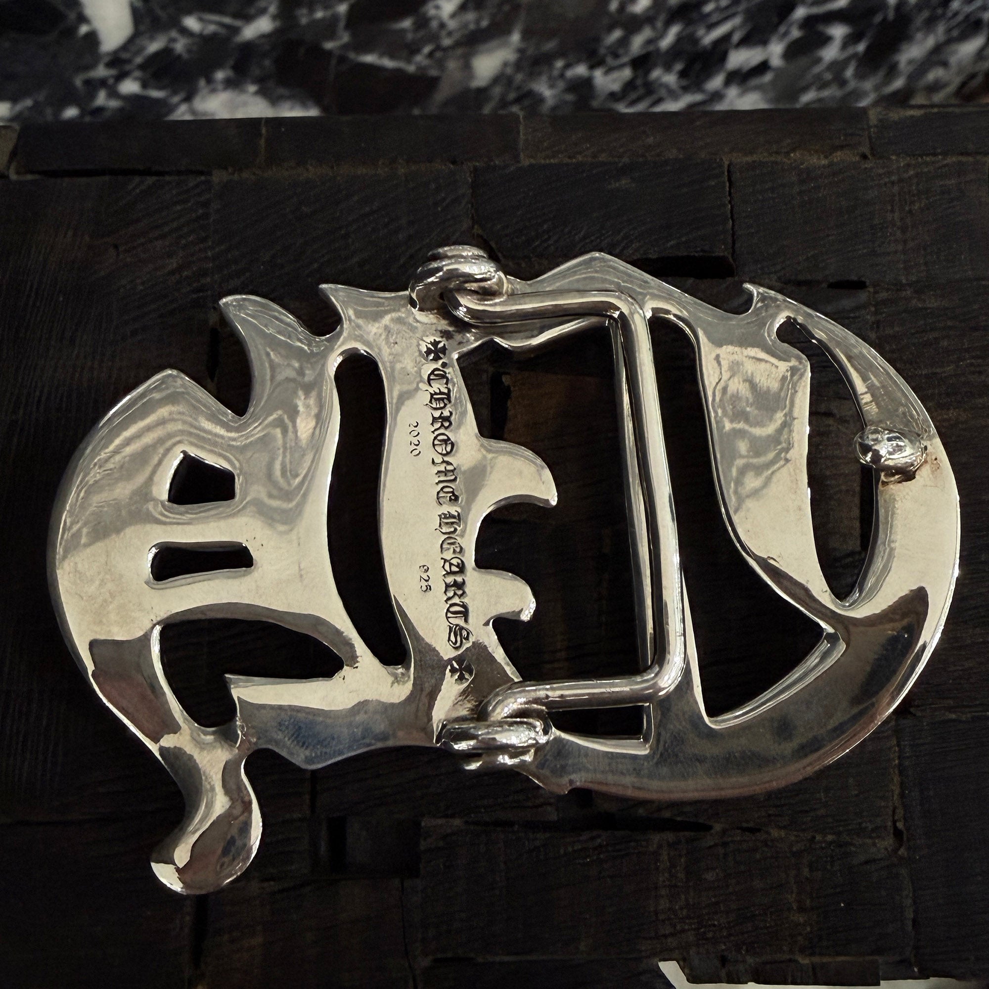 CHROME HEARTS CH Logo Silver Buckle クロムハーツ CHロゴ シルバー バックル