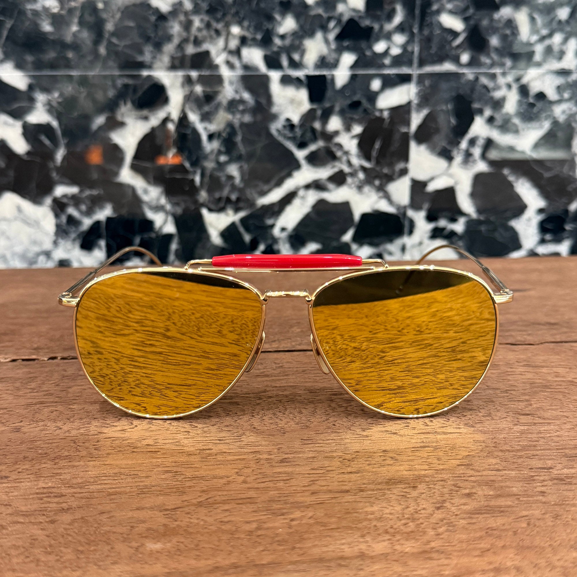 THOM BROWNE 2014SS Double Bridge Sunglasses TB-015-LTD-GLD-62 トムブラウン ダブルブリッジ サングラス
