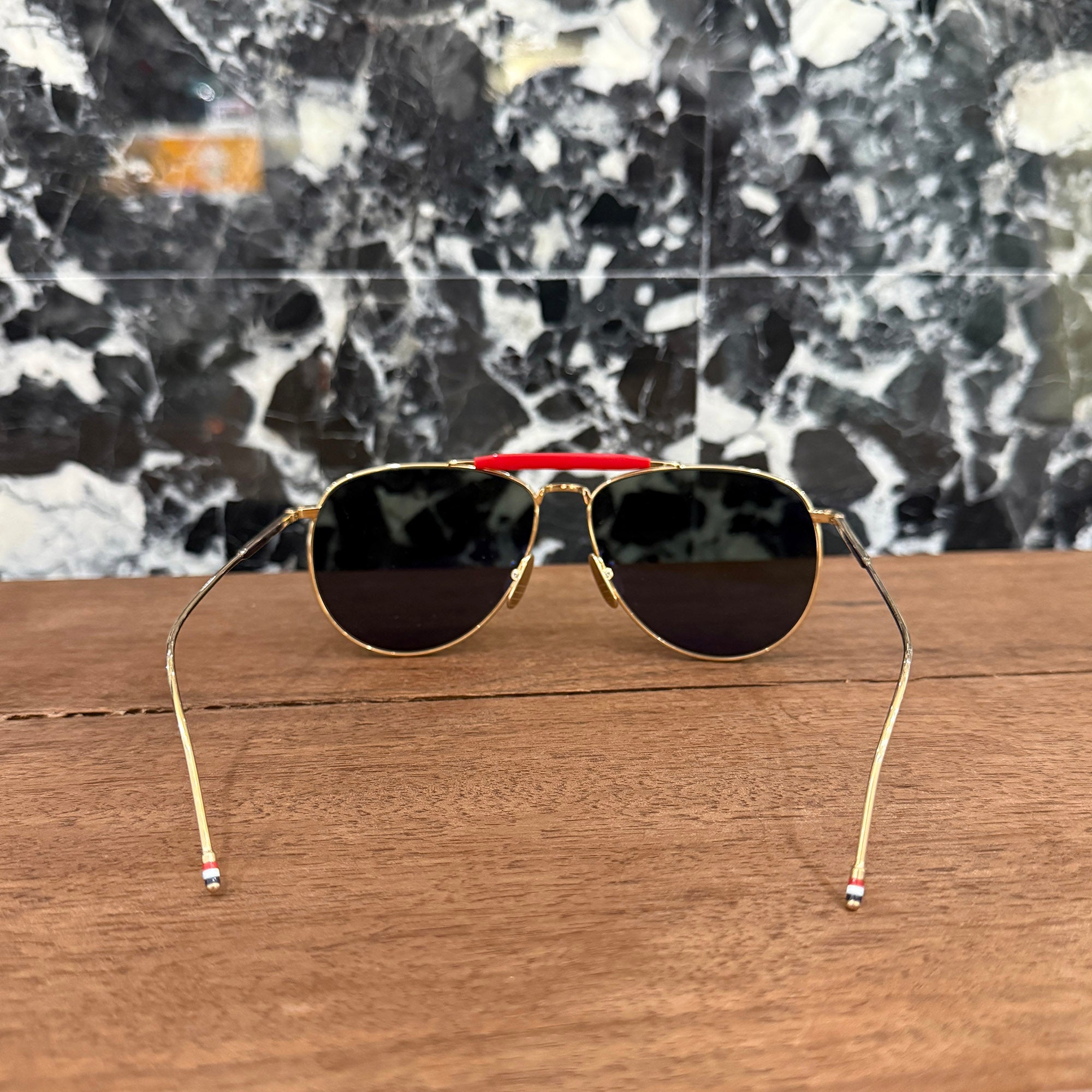 THOM BROWNE 2014SS Double Bridge Sunglasses TB-015-LTD-GLD-62 トムブラウン ダブルブリッジ サングラス
