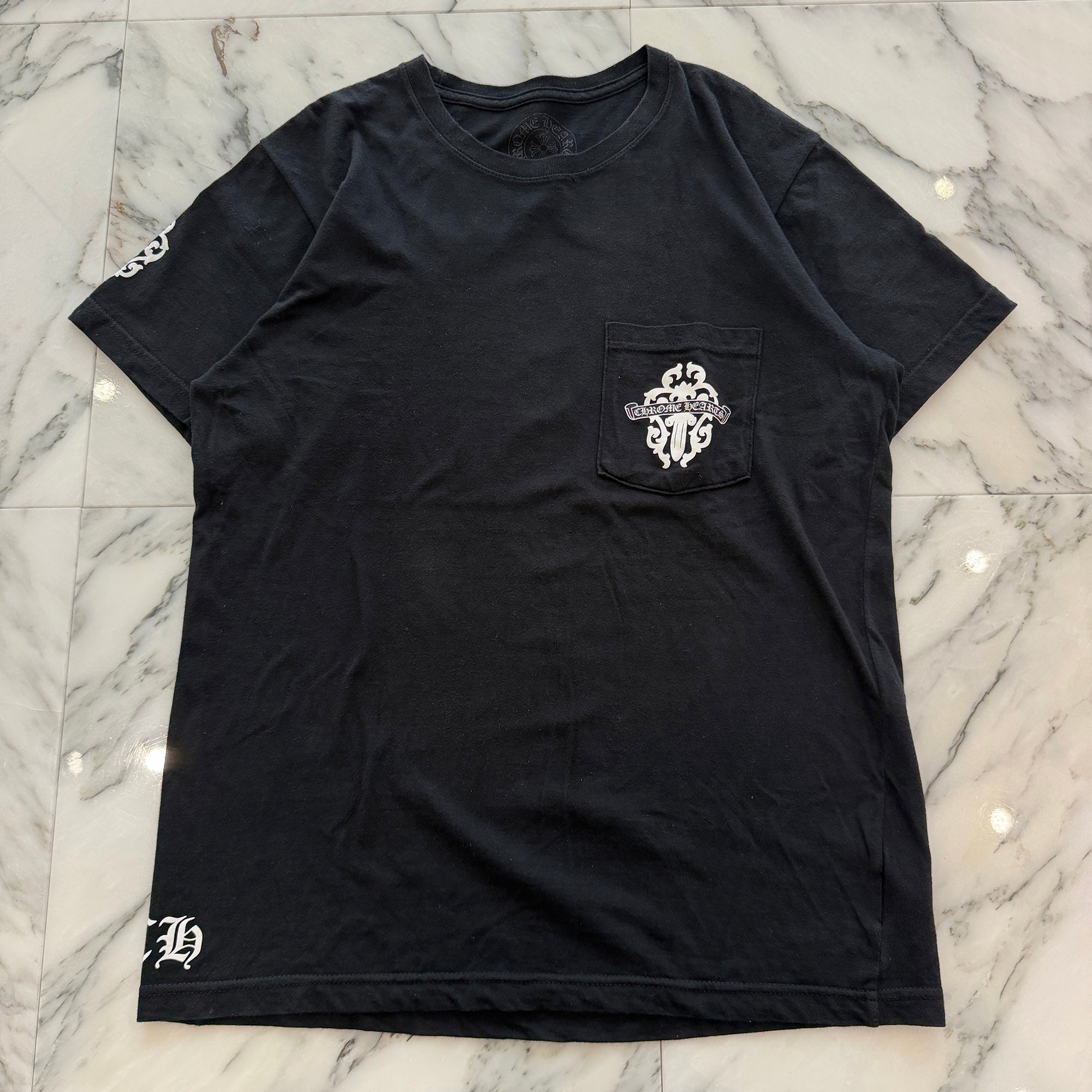CHROME HEARTS Vine Dagger Tire Track Tee Size M クロムハーツ ヴァインダガー タイヤトラック Tシャツ サイズM