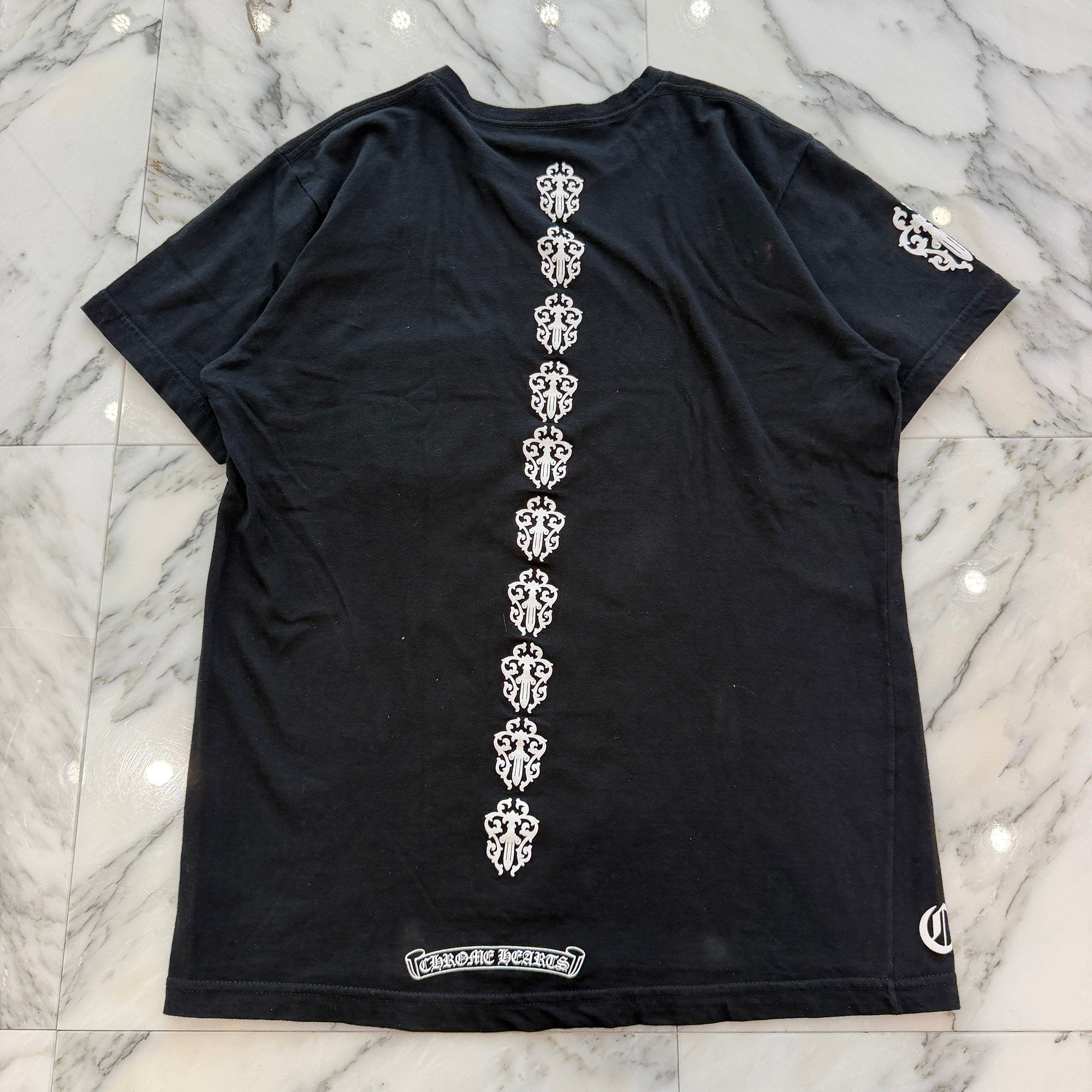 CHROME HEARTS Vine Dagger Tire Track Tee Size M クロムハーツ ヴァインダガー タイヤトラック Tシャツ サイズM