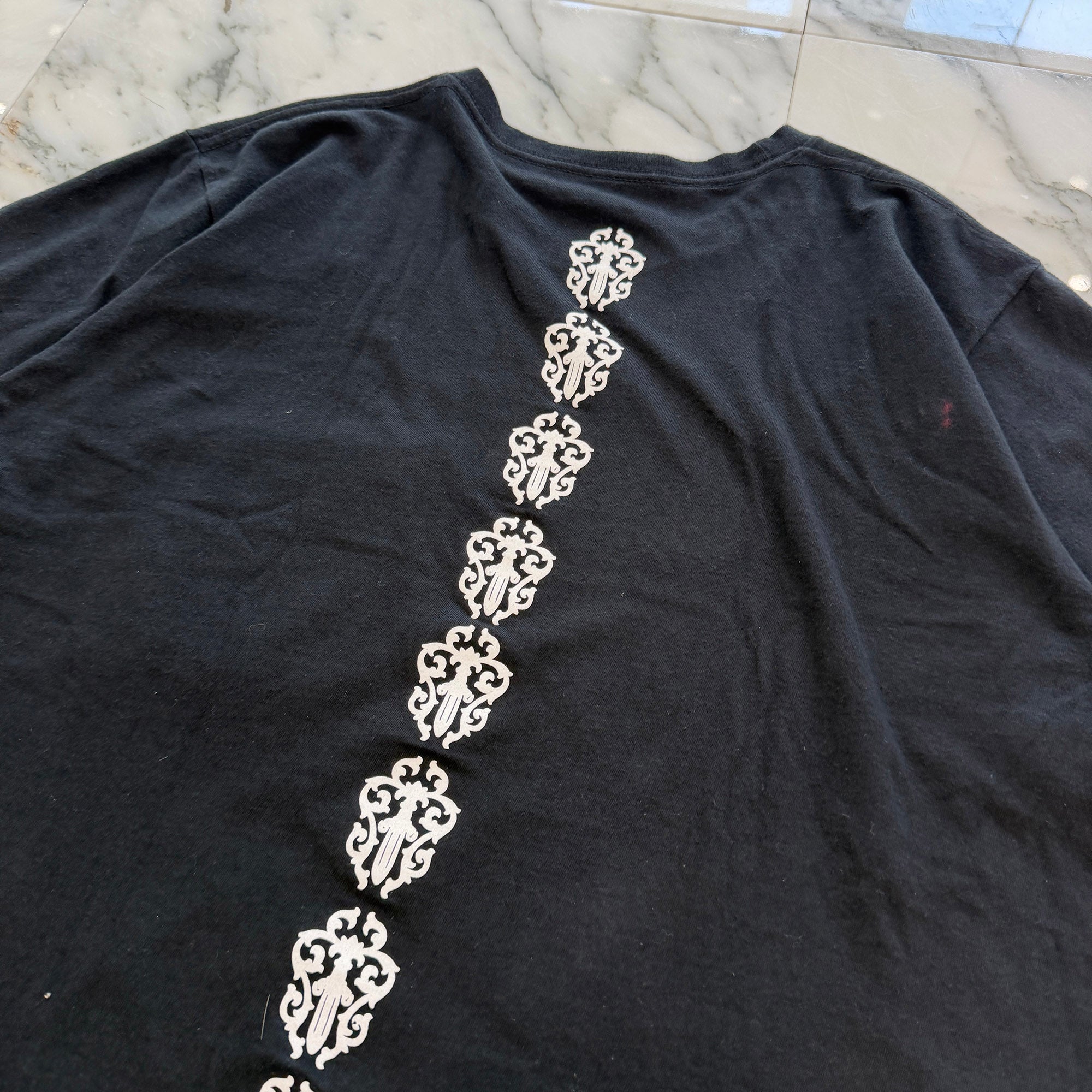 CHROME HEARTS Vine Dagger Tire Track Tee Size M クロムハーツ ヴァインダガー タイヤトラック Tシャツ サイズM