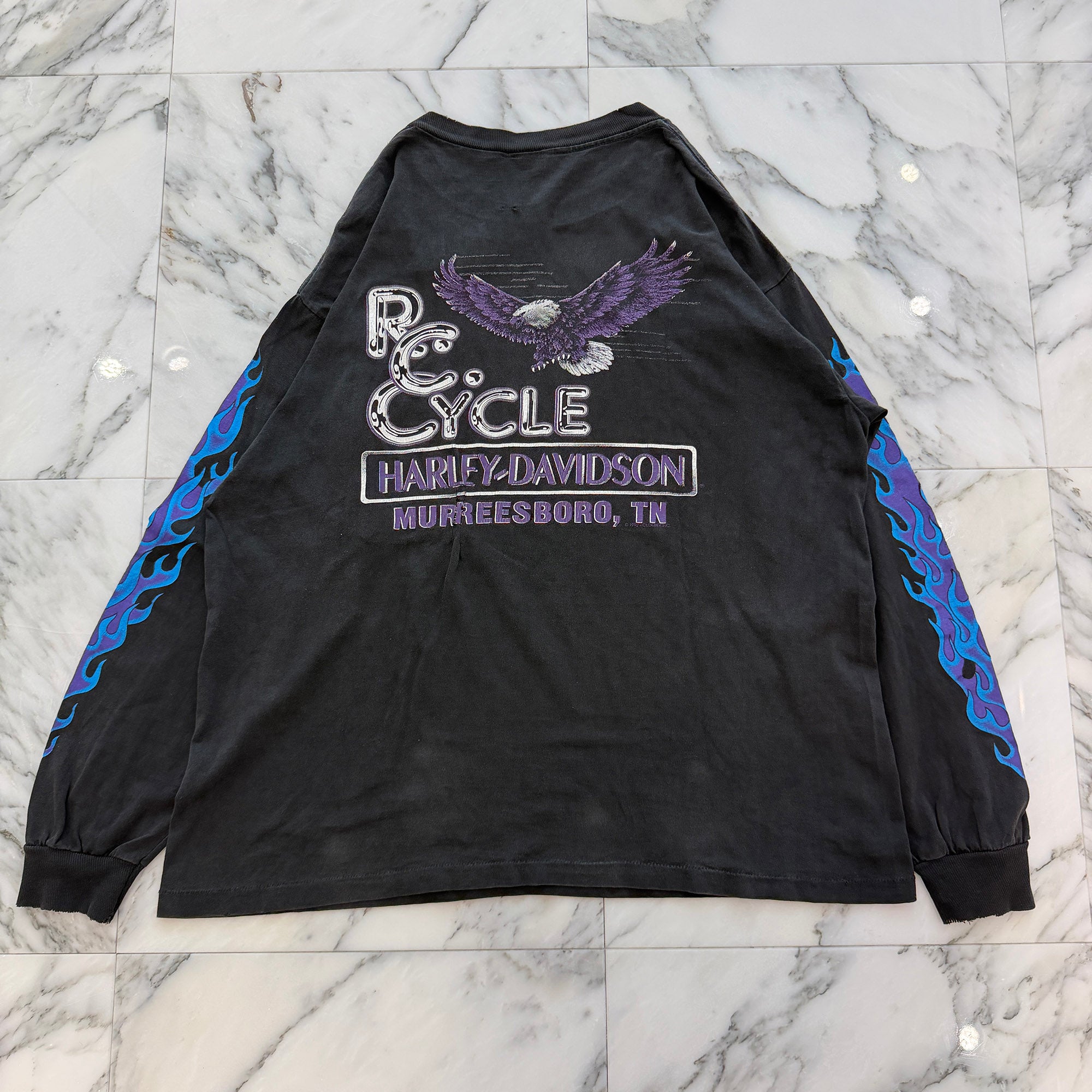 Vintage 90's Harley-Davidson "Chrome Sweet Chrome" Long Sleeve Tee ヴィンテージ 90's ハーレー・ダビットソン "クローム スウィート クローム" ロングスリーブTシャツ