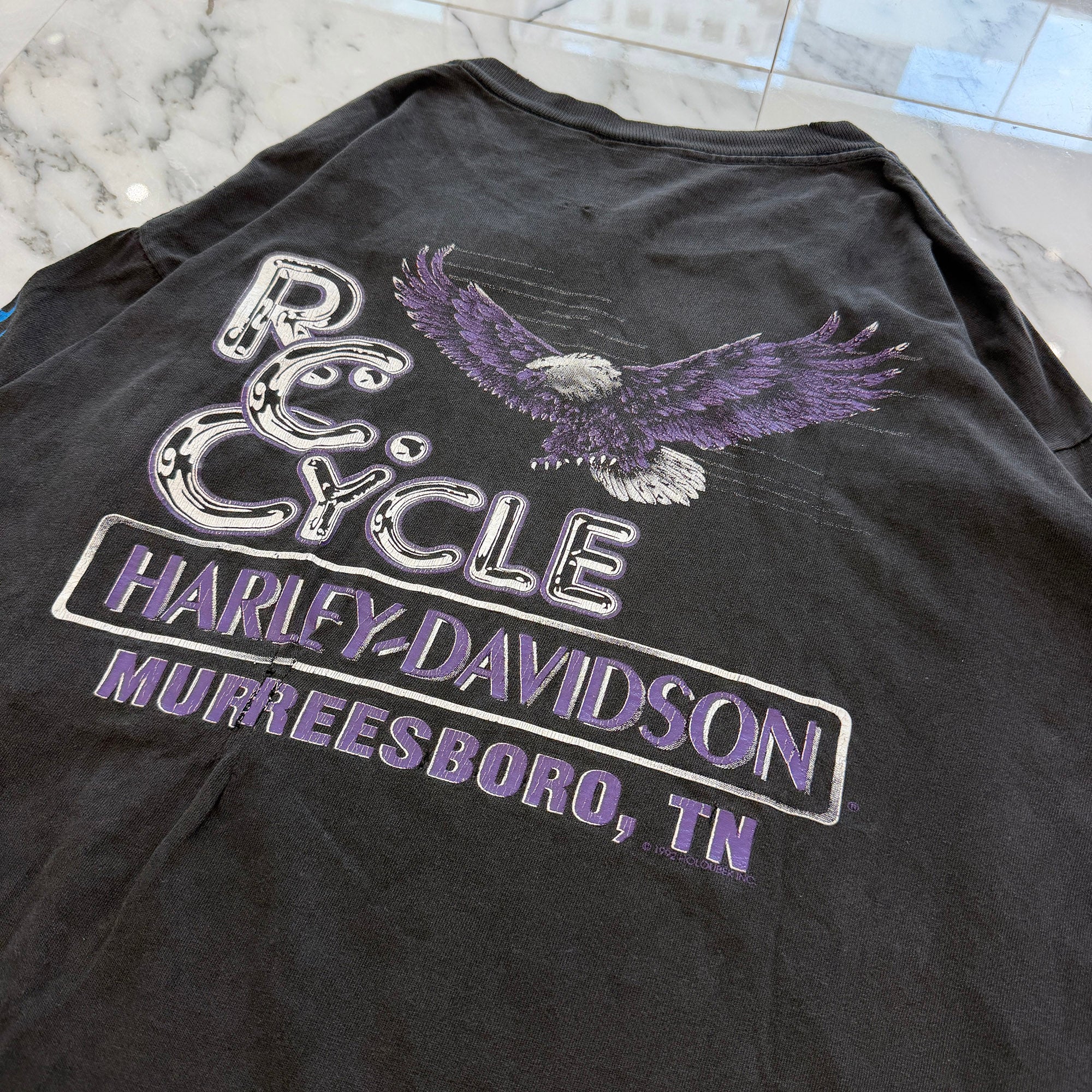 Vintage 90's Harley-Davidson "Chrome Sweet Chrome" Long Sleeve Tee ヴィンテージ 90's ハーレー・ダビットソン "クローム スウィート クローム" ロングスリーブTシャツ