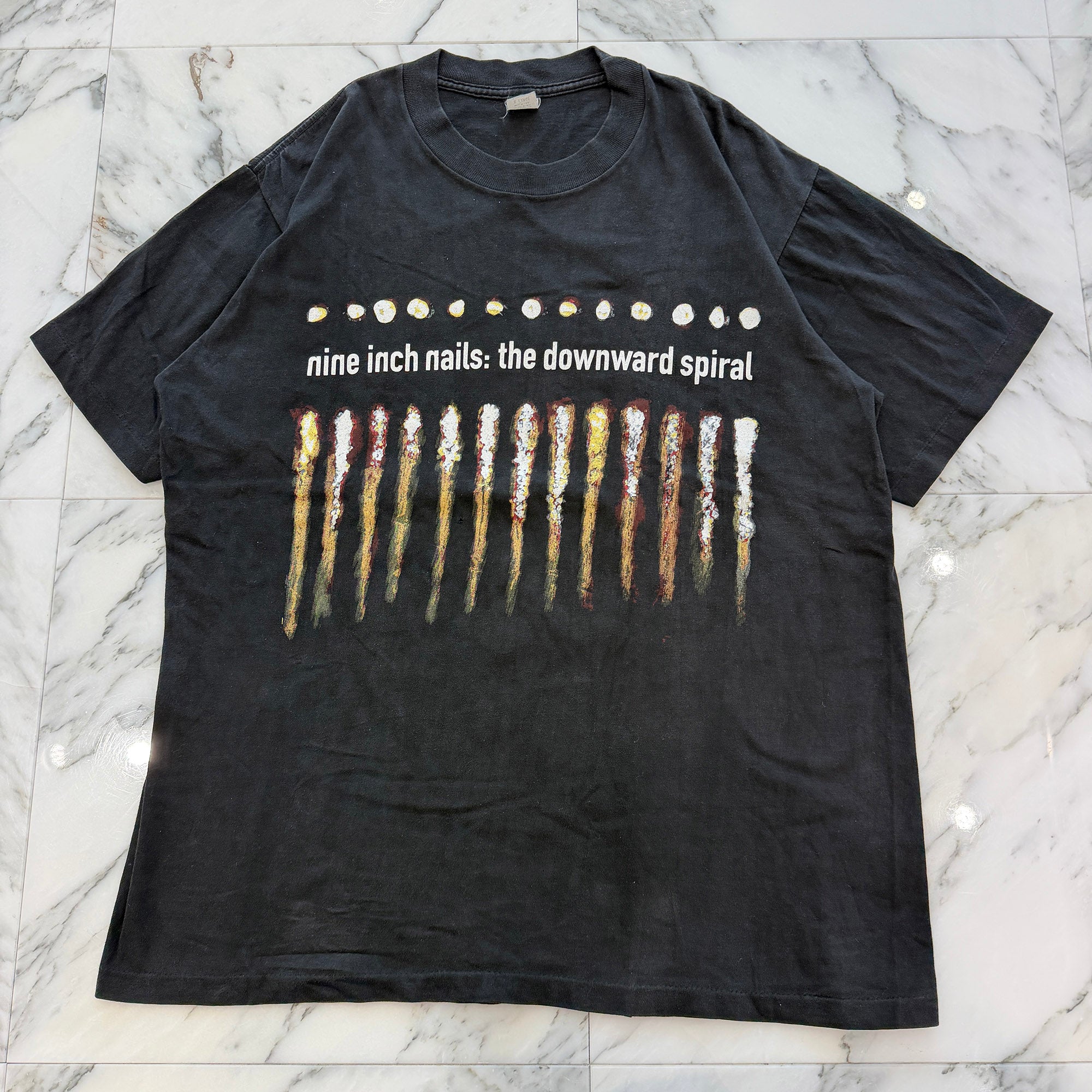 Vintage 90's NINE INCH NAILS "The Downward Spiral" 1994 S/S Tee Size XL ヴィンテージ 90's ナインインチネイルズ "ザ ダウンワードスパイラル" 1994 Tシャツ サイズXL