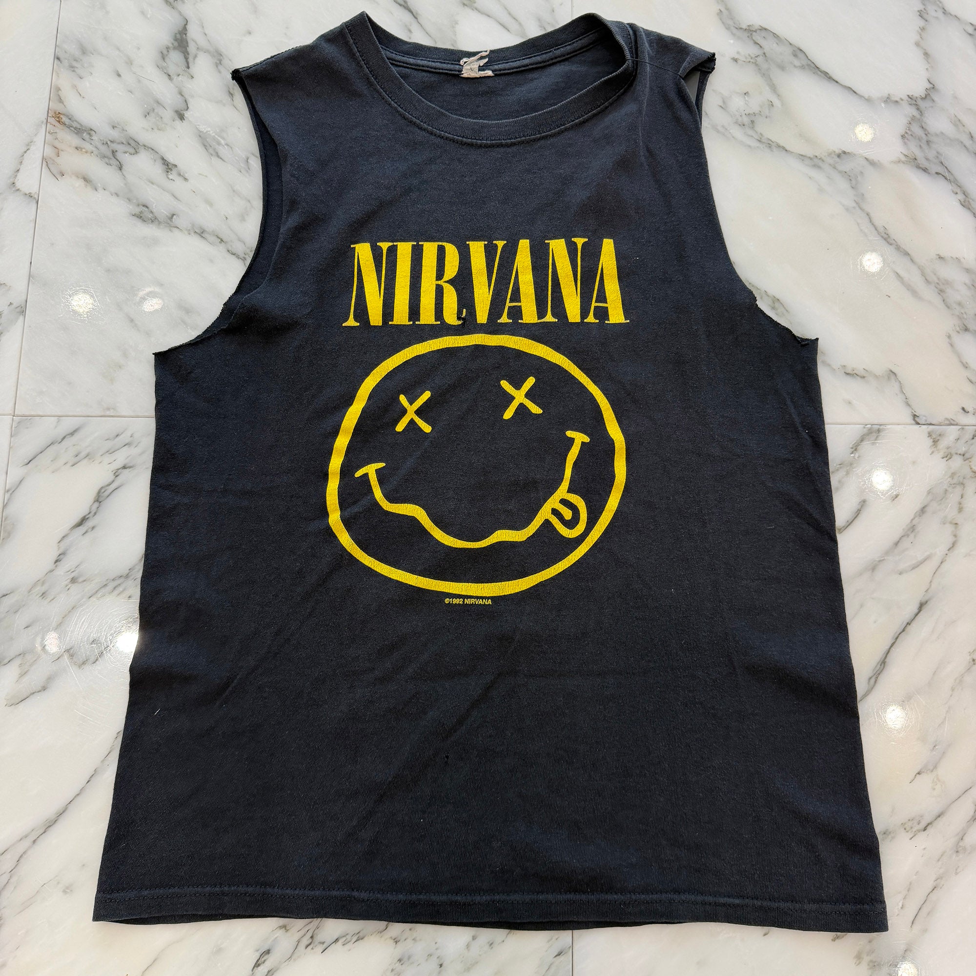 Vintage 90's NIRVANA "SMILE" 1992 anvil Sleeveless Tee ヴィンテージ 90's ニルヴァーナ "スマイル" 1992 アンビル社製 ノースリーブTシャツ